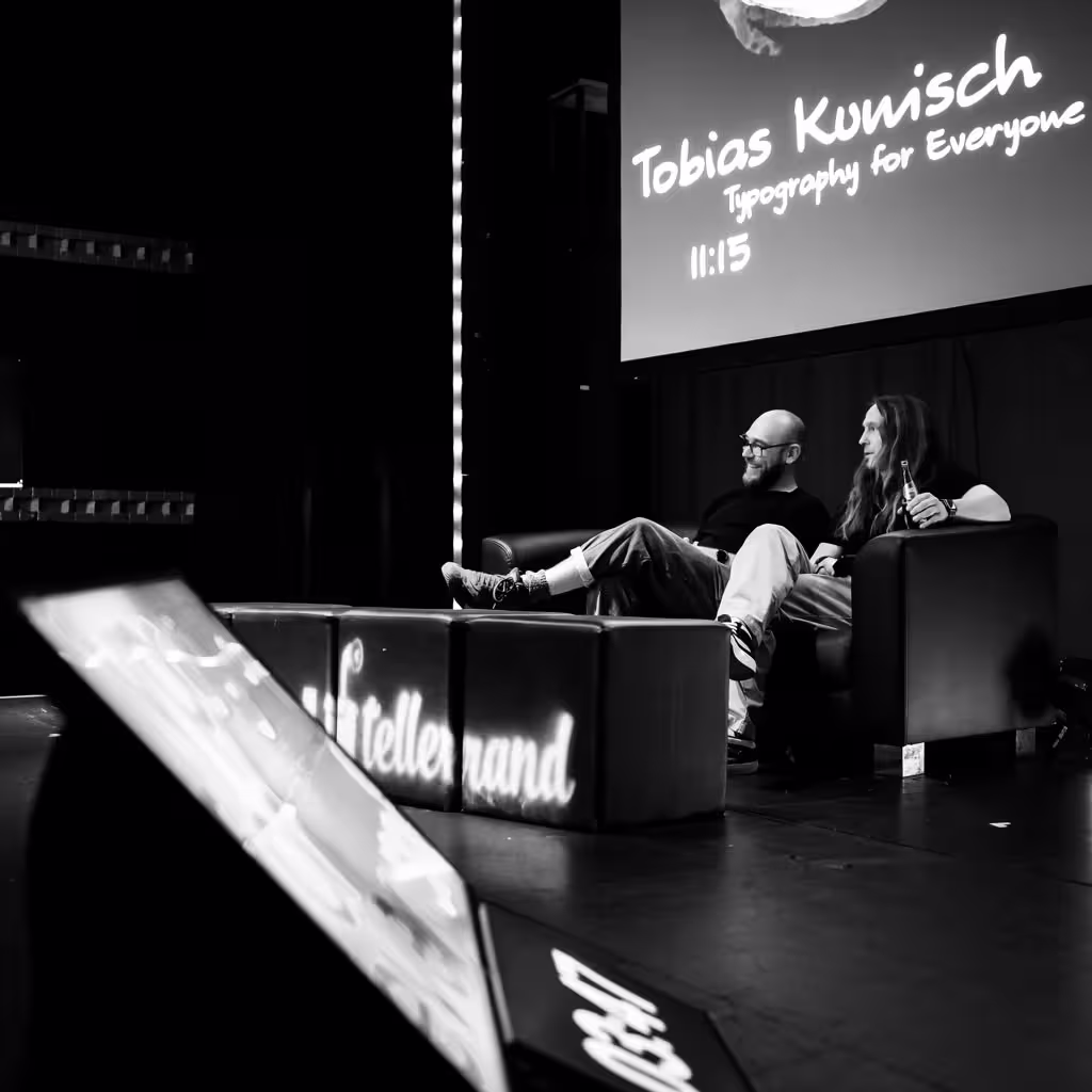 Photo of Tobias Kunisch taken at beyond tellerrand in Düsseldorf 2023 by Bart van Kersavond