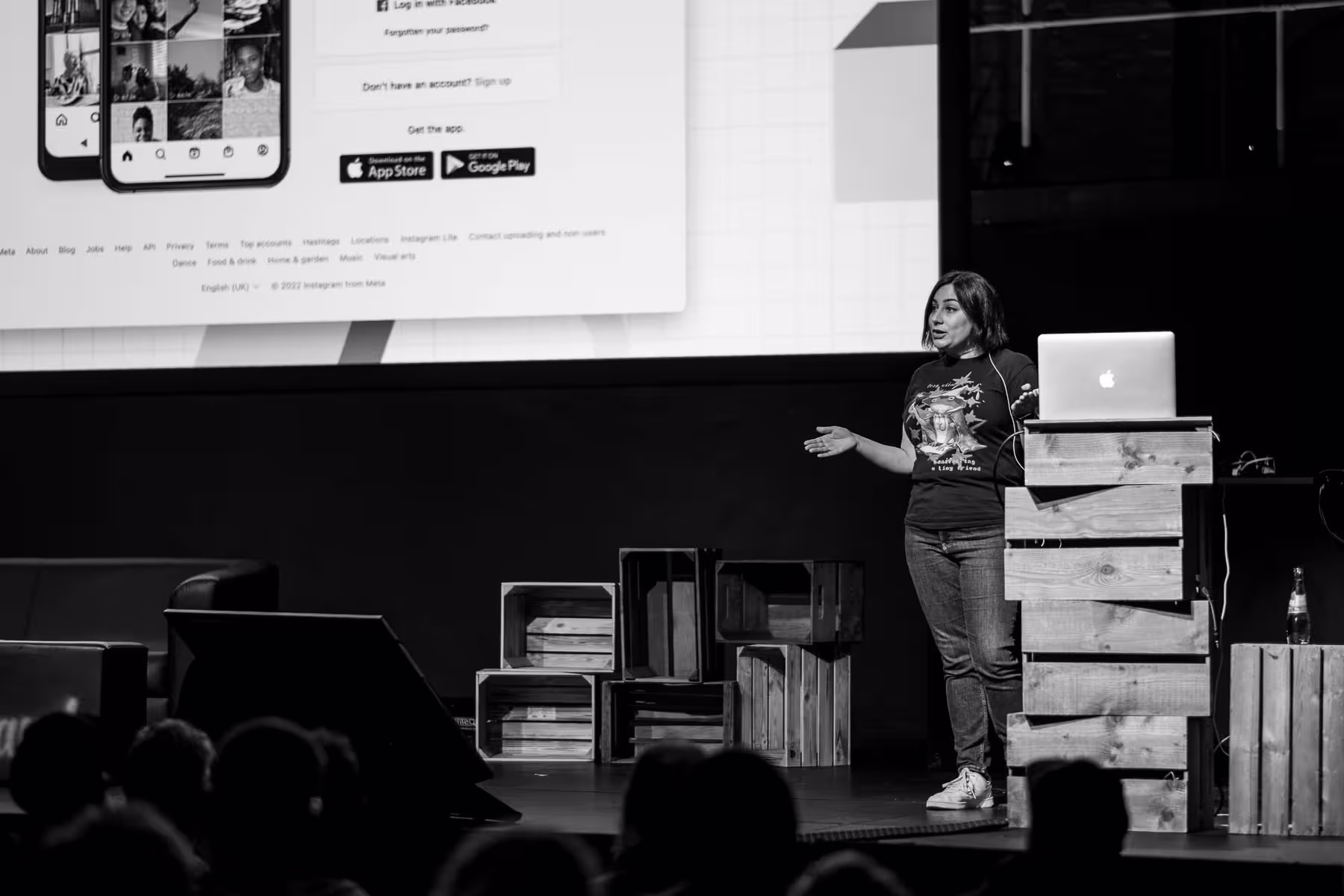 Photo of Sophie Koonin taken at beyond tellerrand in Düsseldorf 2023 by Florian Ziegler