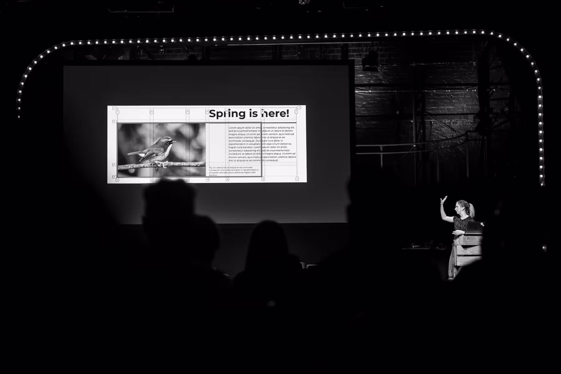 Photo of Michelle Barker taken at beyond tellerrand in Düsseldorf 2023 by Florian Ziegler