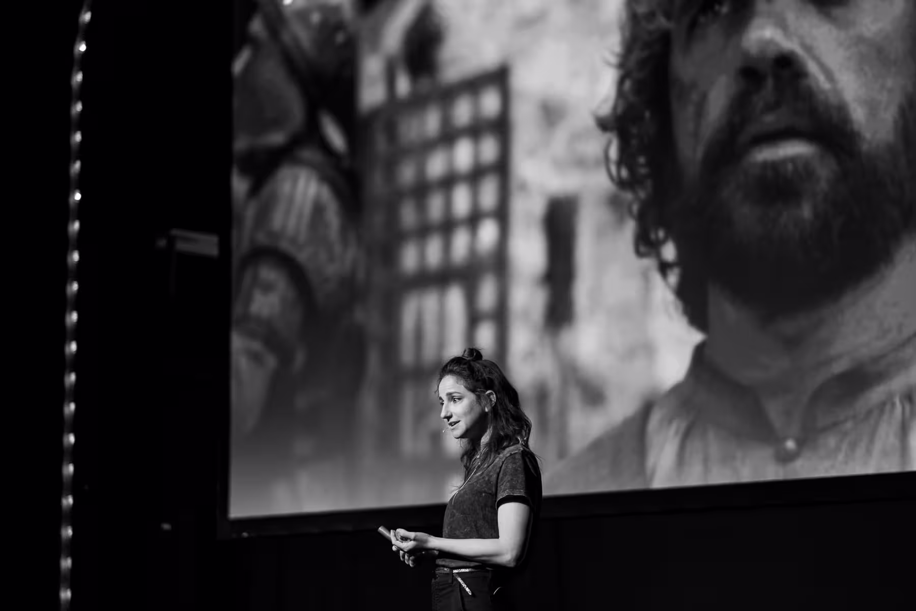 Photo of Emily Anhalt taken at beyond tellerrand in Düsseldorf 2023 by Florian Ziegler