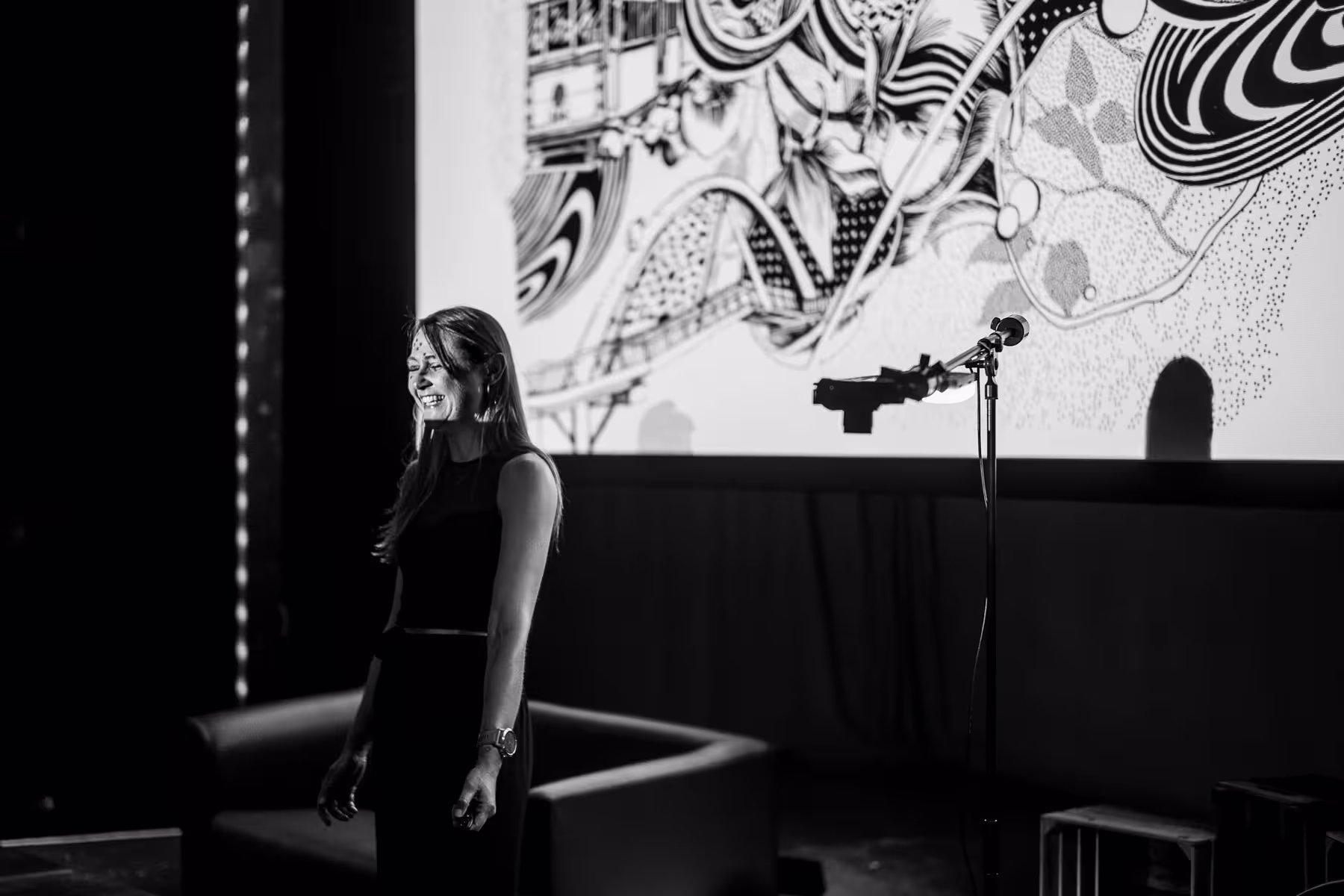 Photo of Gemma O’Brien taken at beyond tellerrand in Düsseldorf 2023 by Florian Ziegler