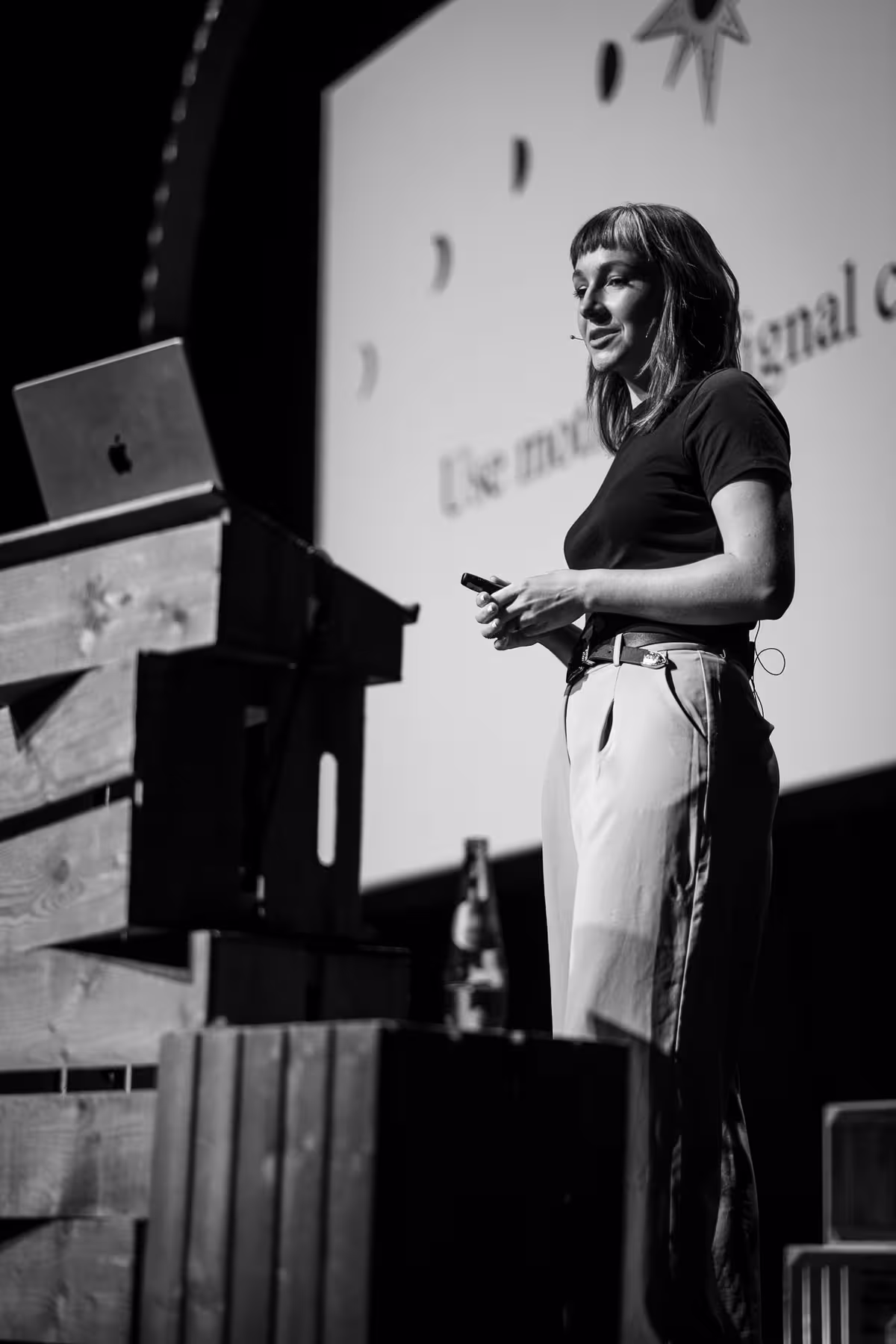 Photo of Cassie Evans taken at beyond tellerrand in Düsseldorf 2023 by Florian Ziegler