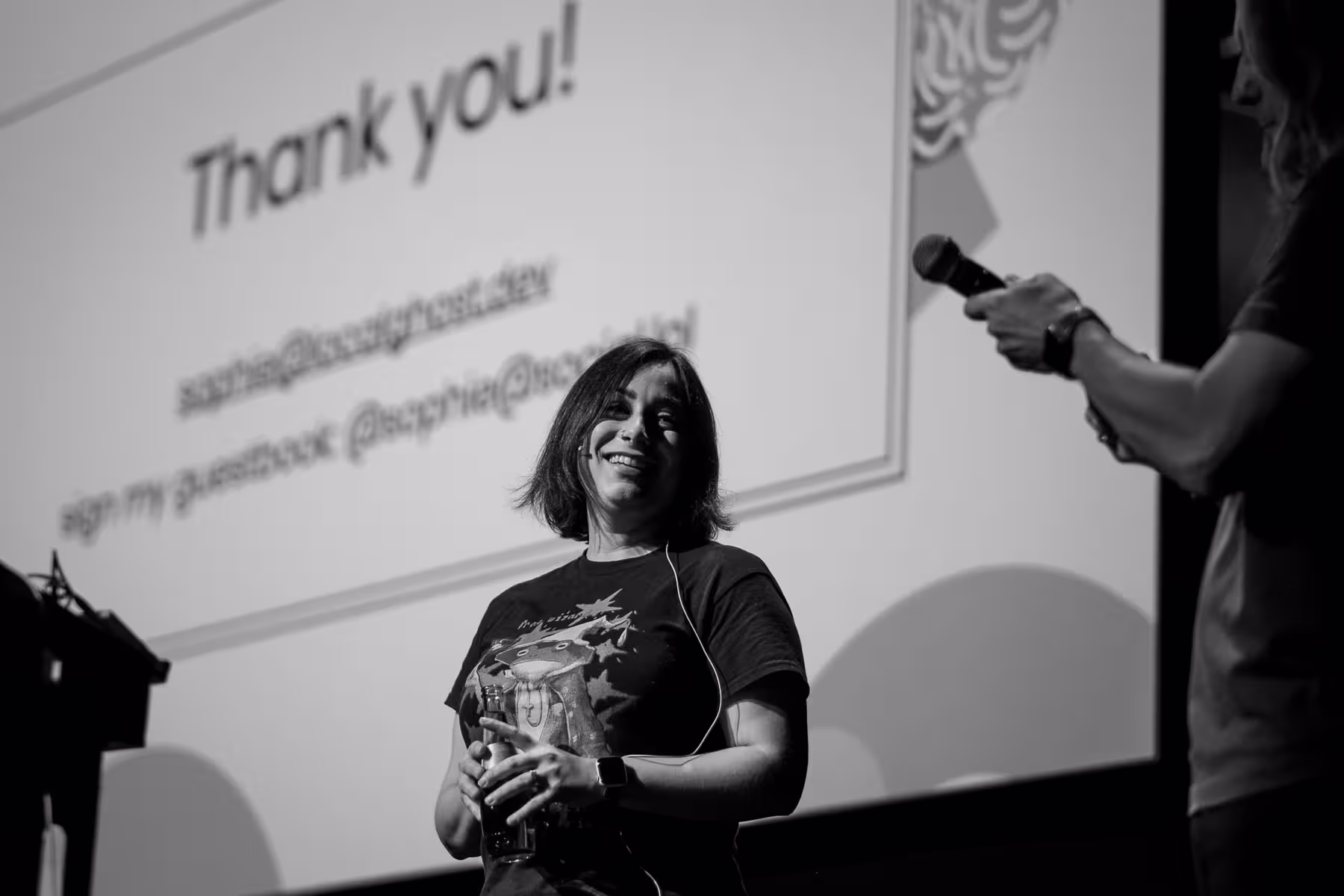 Photo of Sophie Koonin taken at beyond tellerrand in Düsseldorf 2023 by Florian Ziegler