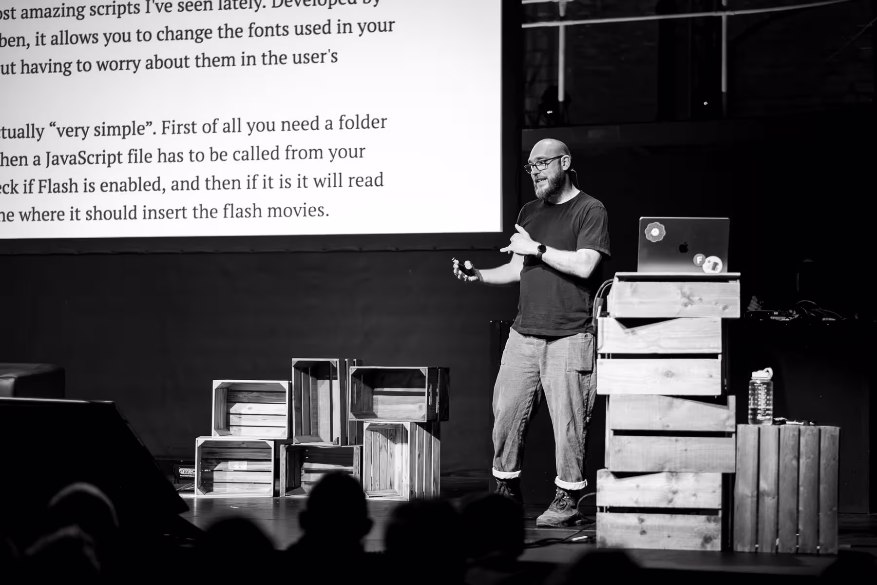 Photo of Tobias Kunisch taken at beyond tellerrand in Düsseldorf 2023 by Florian Ziegler