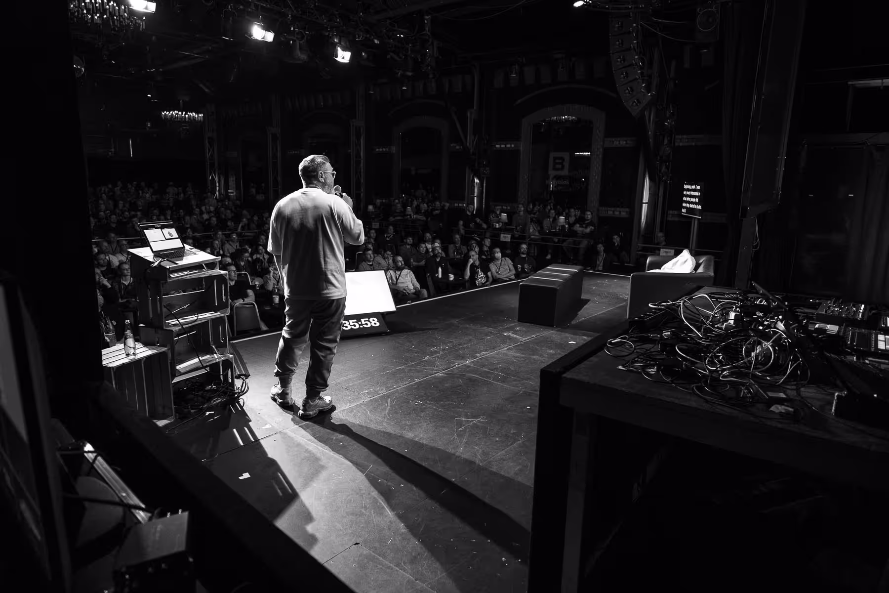 Photo of Eike König taken at beyond tellerrand in Düsseldorf 2023 by Florian Ziegler