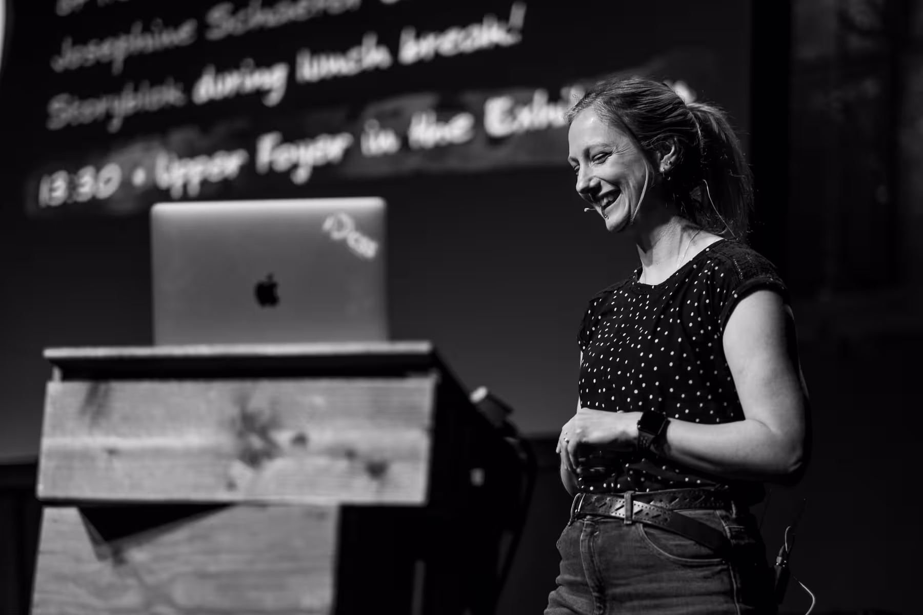 Photo of Michelle Barker taken at beyond tellerrand in Düsseldorf 2023 by Florian Ziegler