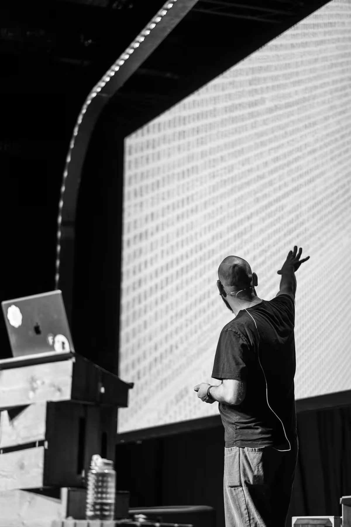 Photo of Tobias Kunisch taken at beyond tellerrand in Düsseldorf 2023 by Florian Ziegler