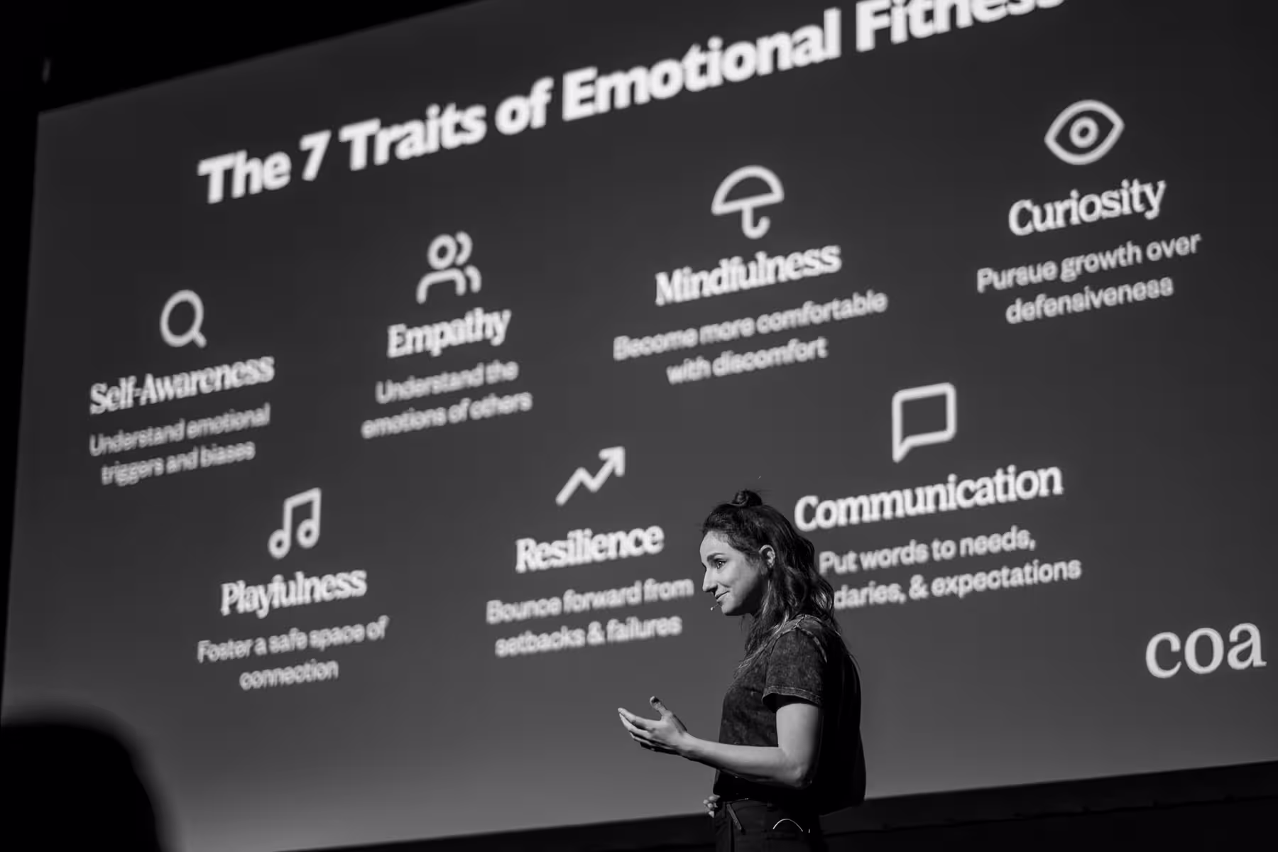 Photo of Emily Anhalt taken at beyond tellerrand in Düsseldorf 2023 by Florian Ziegler