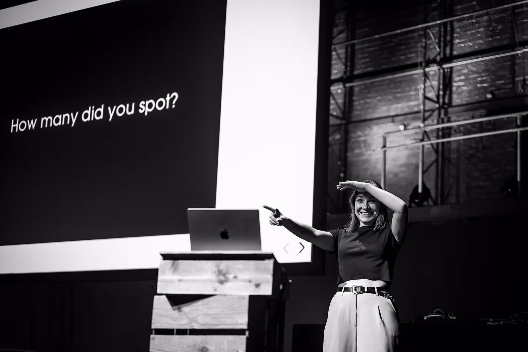 Photo of Cassie Evans taken at beyond tellerrand in Düsseldorf 2023 by Florian Ziegler