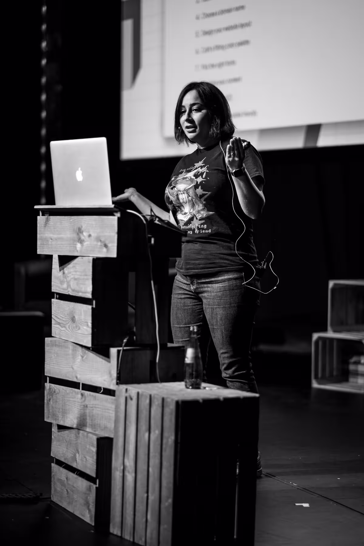 Photo of Sophie Koonin taken at beyond tellerrand in Düsseldorf 2023 by Florian Ziegler