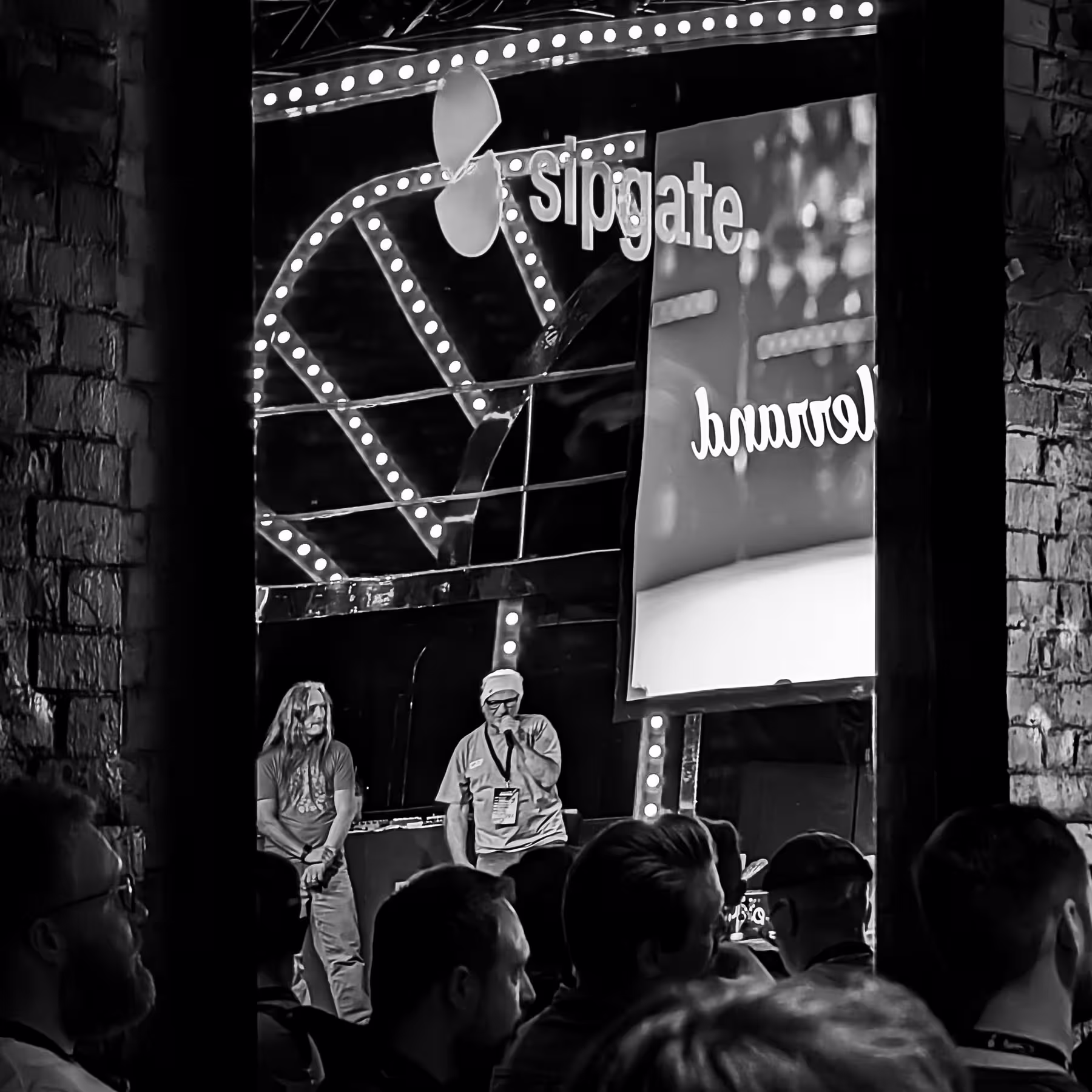 Photo of Titus Dittmann taken at beyond tellerrand in Düsseldorf 2024 by Bart van Kersavond