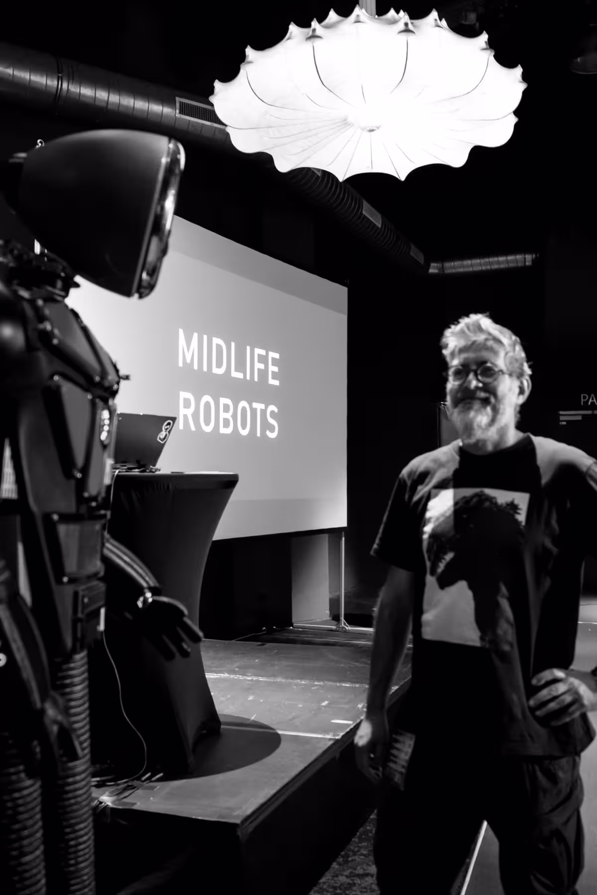 Photo of Jan De Coster taken at beyond tellerrand in Düsseldorf 2024 by Bart van Kersavond