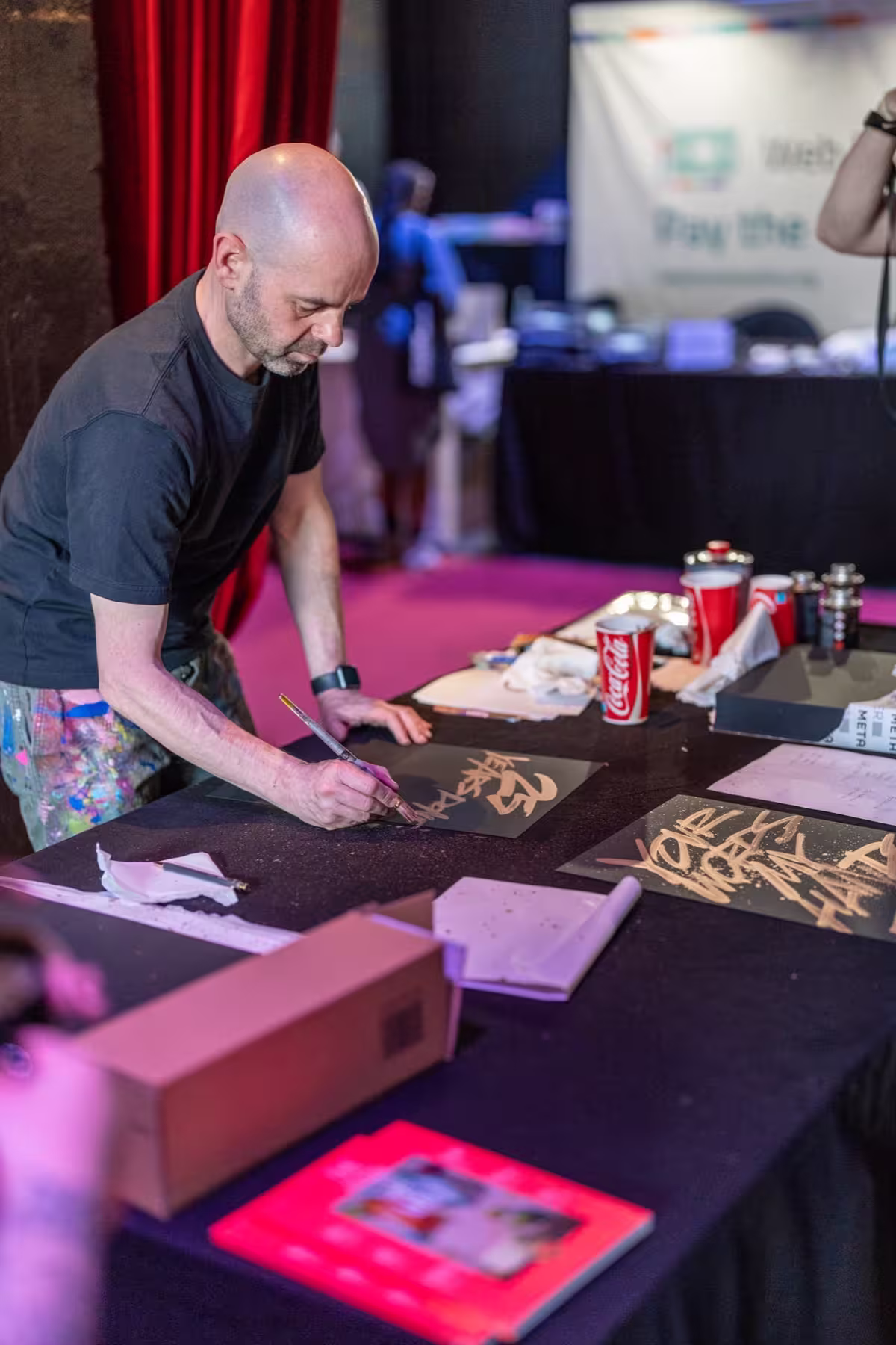 Photo of Rob Draper taken at beyond tellerrand in Düsseldorf 2024 by Udo Fritsch