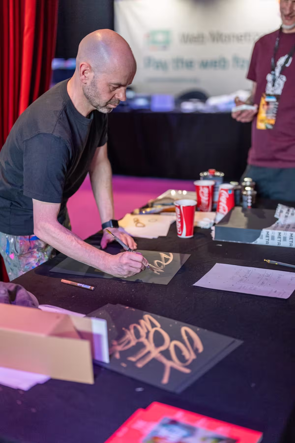 Photo of Rob Draper taken at beyond tellerrand in Düsseldorf 2024 by Udo Fritsch