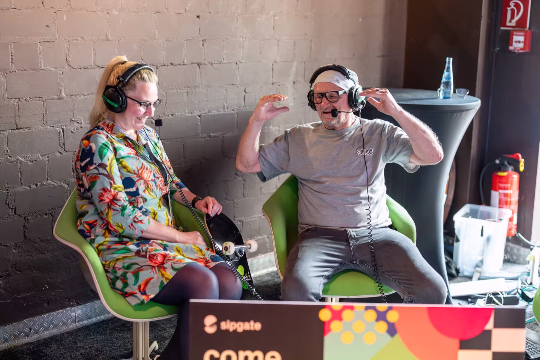 Photo of Titus Dittmann taken at beyond tellerrand in Düsseldorf 2024 by Udo Fritsch