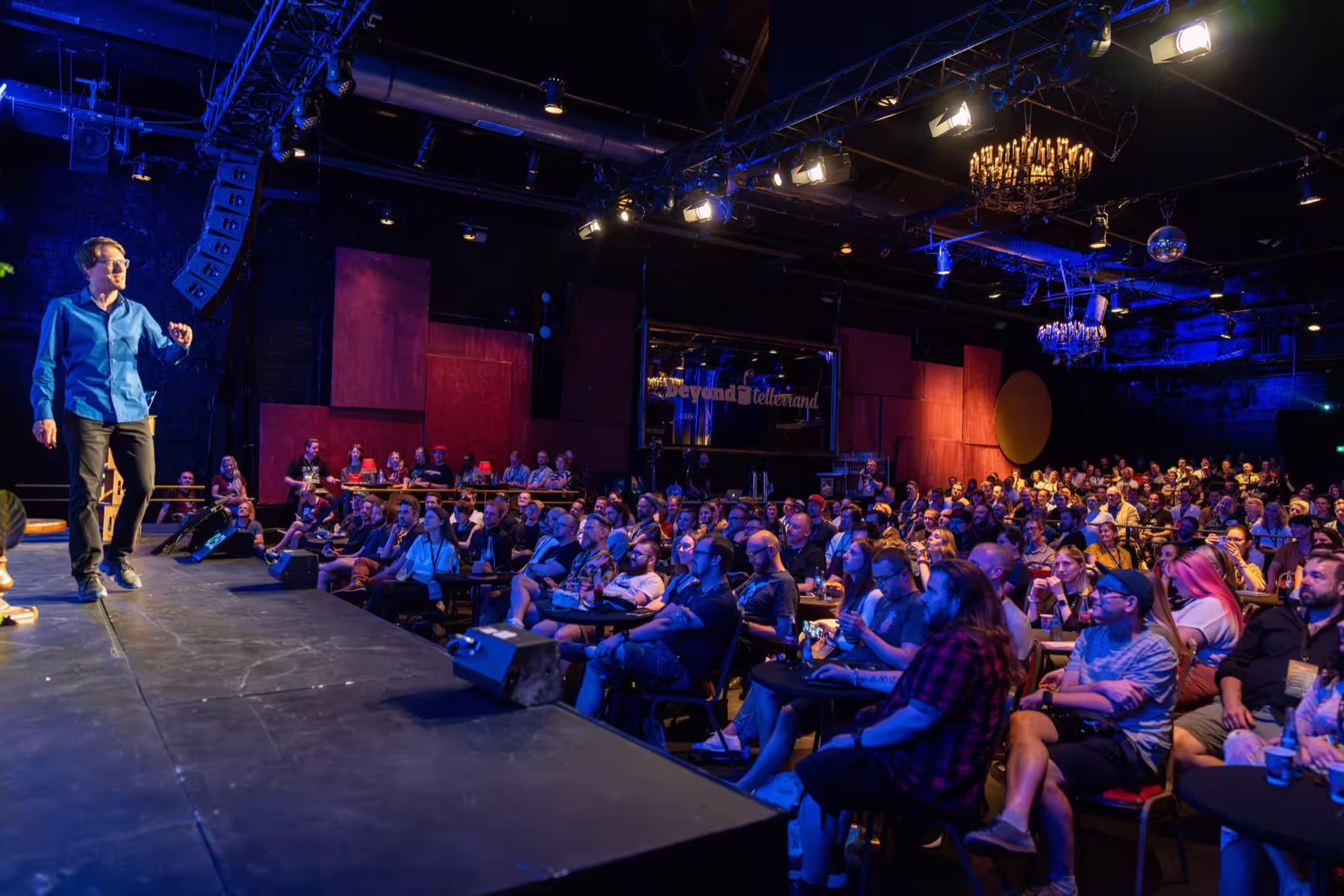 Photo of Oliver Schöndorfer taken at beyond tellerrand in Düsseldorf 2024 by Udo Fritsch
