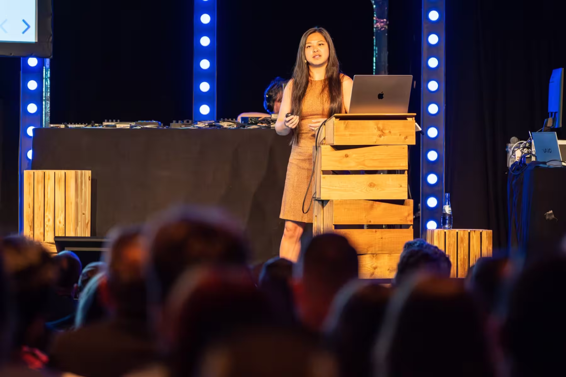 Photo of Adrienne Tacke taken at beyond tellerrand in Düsseldorf 2024 by Udo Fritsch