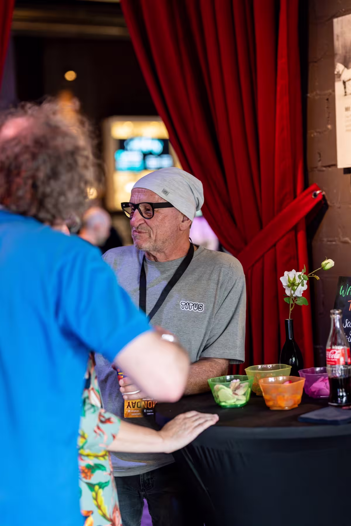 Photo of Titus Dittmann taken at beyond tellerrand in Düsseldorf 2024 by Udo Fritsch