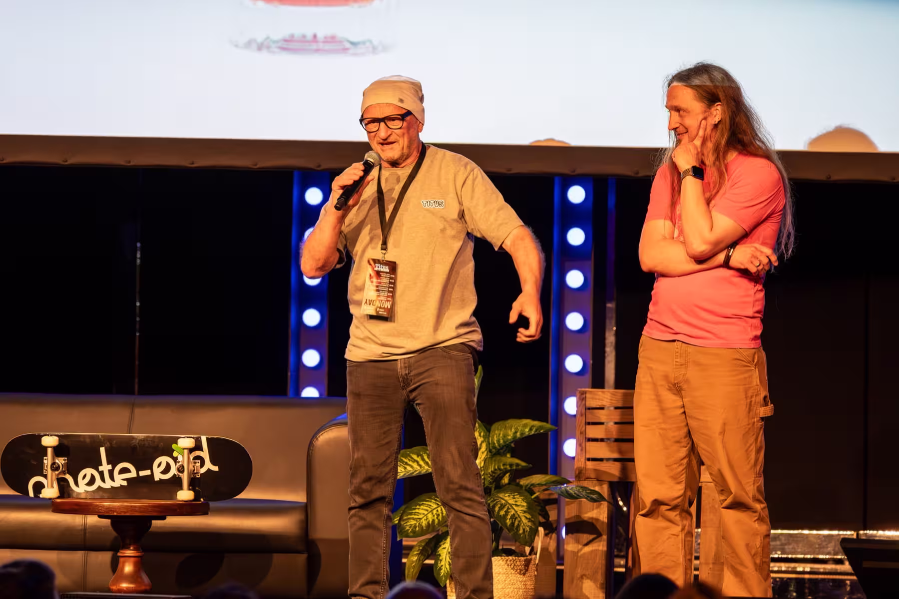 Photo of Titus Dittmann taken at beyond tellerrand in Düsseldorf 2024 by Udo Fritsch