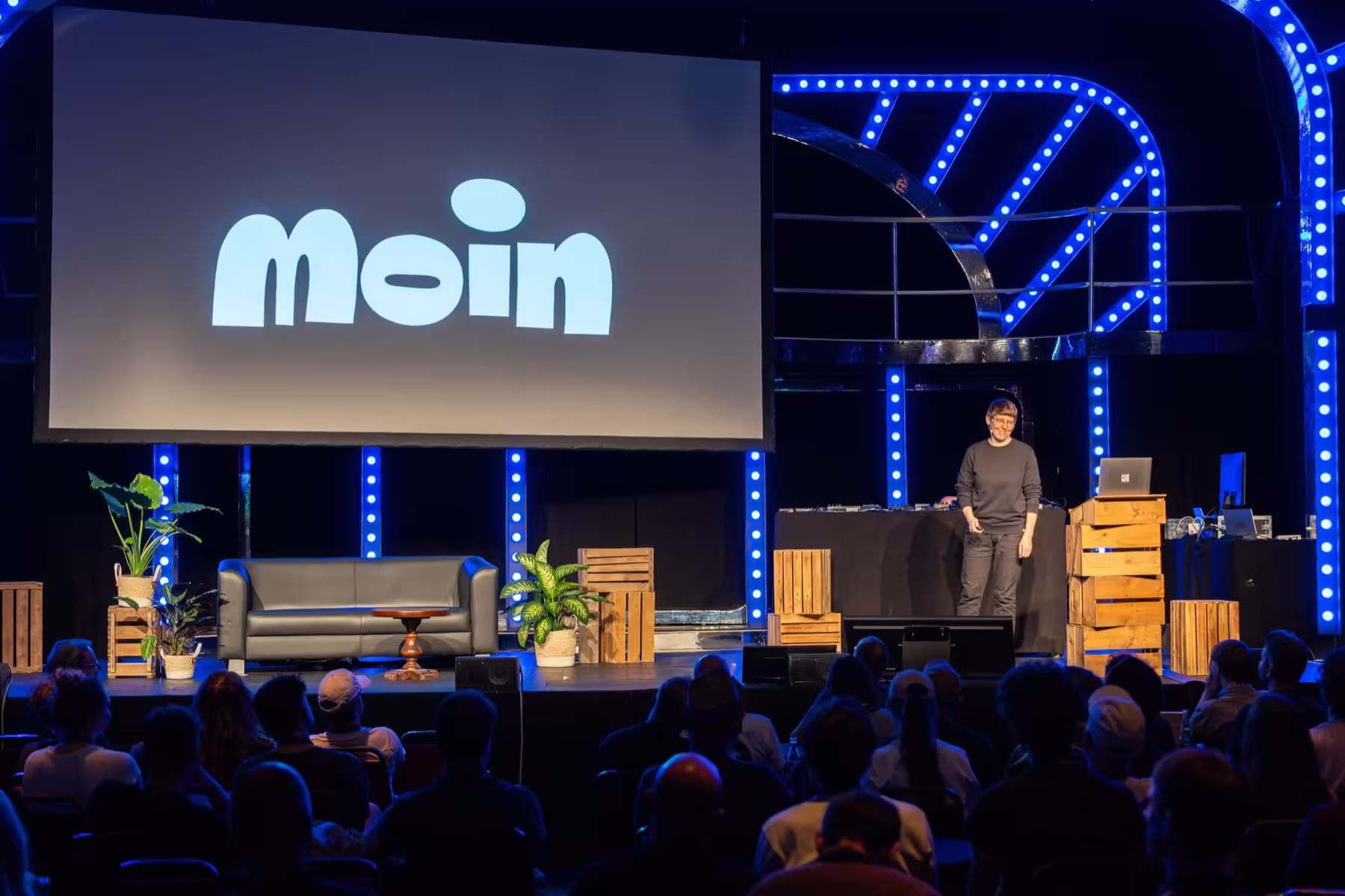 Photo of Chris Campe taken at beyond tellerrand in Düsseldorf 2024 by Udo Fritsch