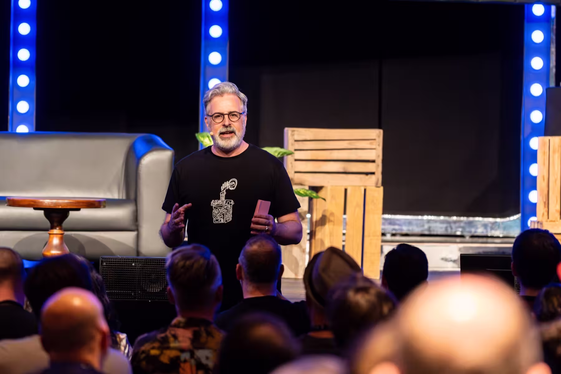 Photo of David de Léon taken at beyond tellerrand in Düsseldorf 2024 by Udo Fritsch