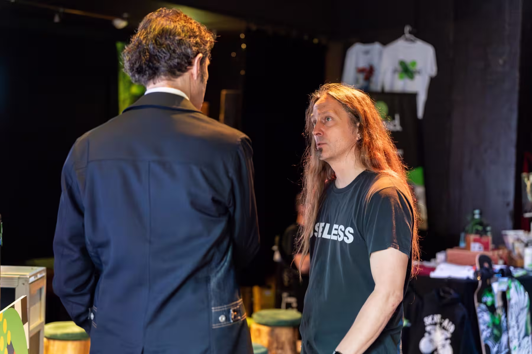 Photo of Stefan Sagmeister taken at beyond tellerrand in Düsseldorf 2024 by Udo Fritsch