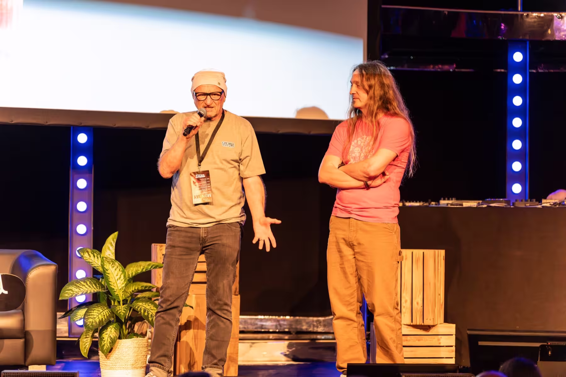 Photo of Titus Dittmann taken at beyond tellerrand in Düsseldorf 2024 by Udo Fritsch