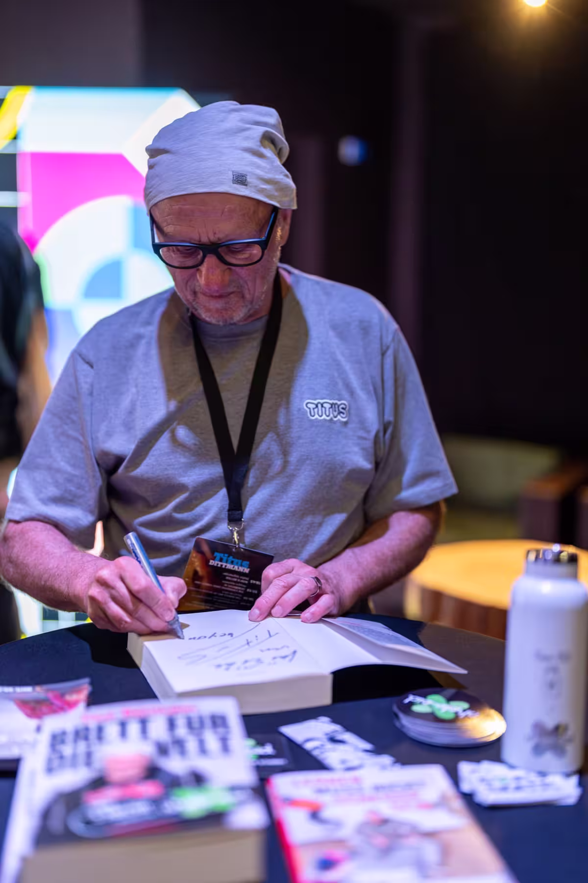 Photo of Titus Dittmann taken at beyond tellerrand in Düsseldorf 2024 by Udo Fritsch