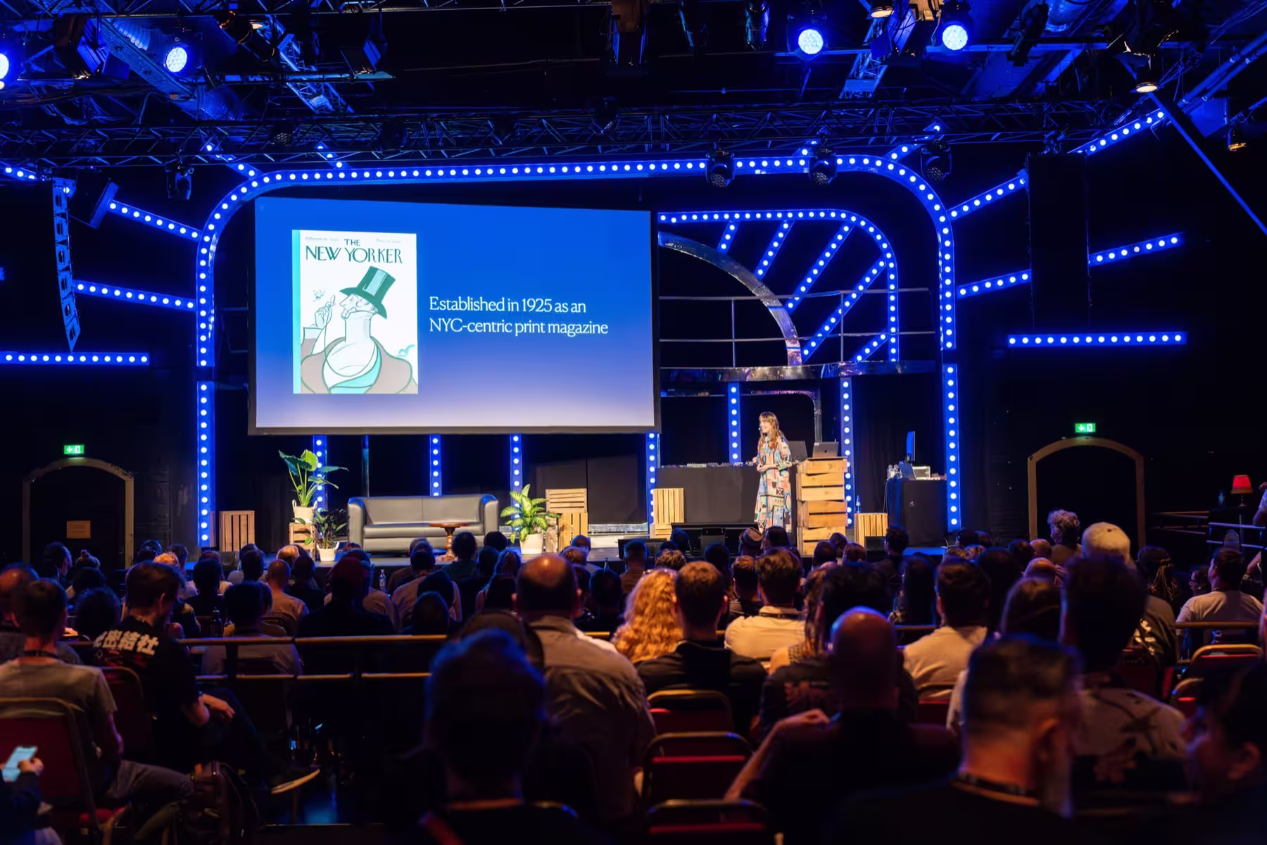 Photo of Sophie Tahran taken at beyond tellerrand in Düsseldorf 2024 by Udo Fritsch