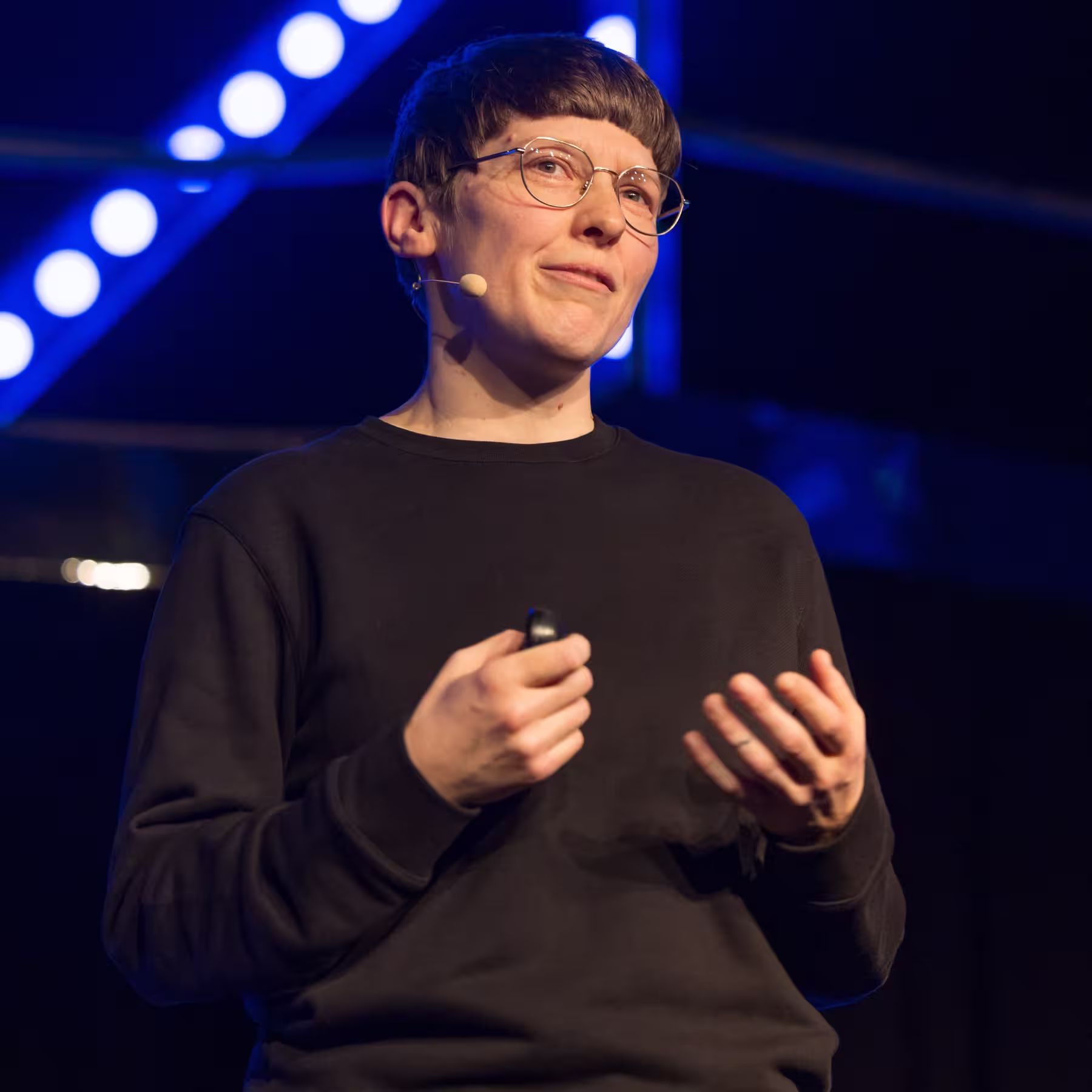 Photo of Chris Campe taken at beyond tellerrand in Düsseldorf 2024 by Martin Kraft