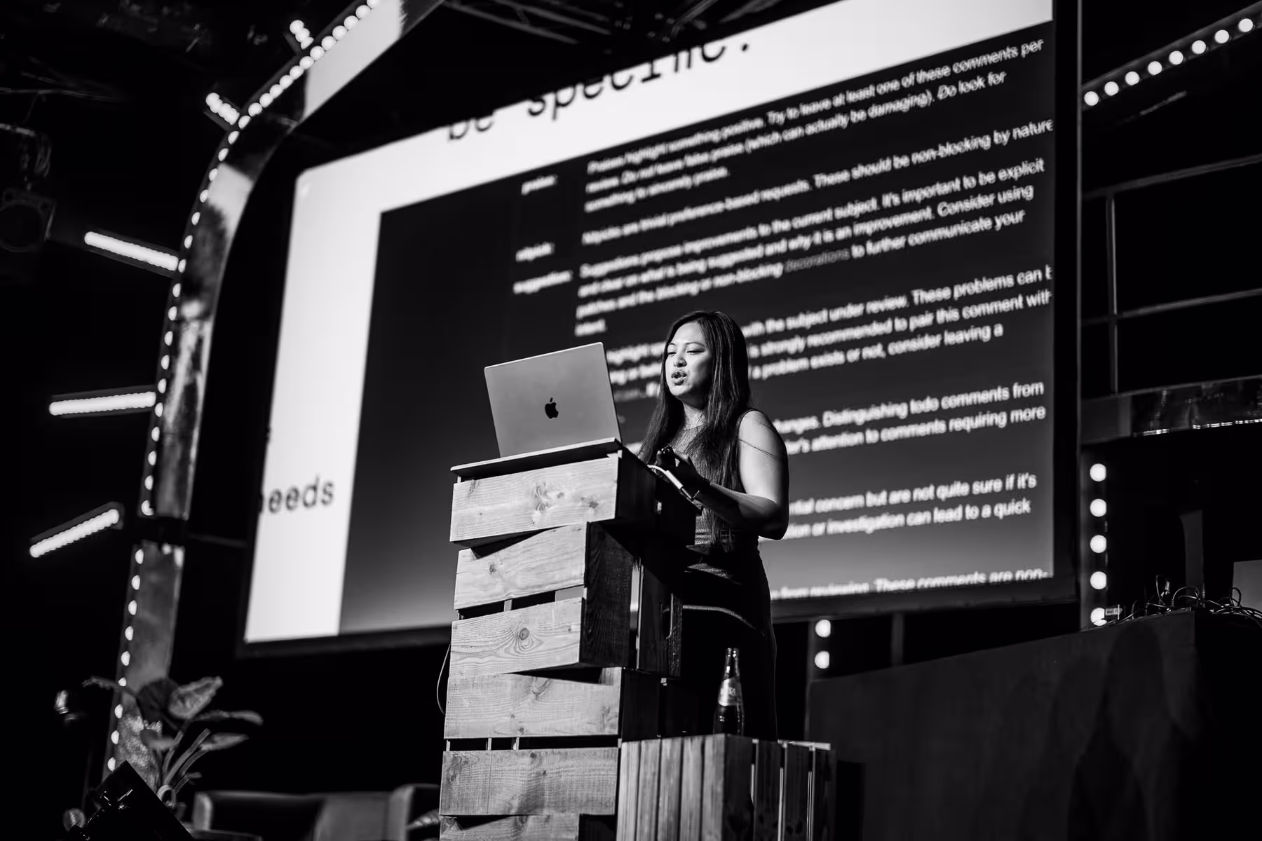 Photo of Adrienne Tacke taken at beyond tellerrand in Düsseldorf 2024 by Florian Ziegler