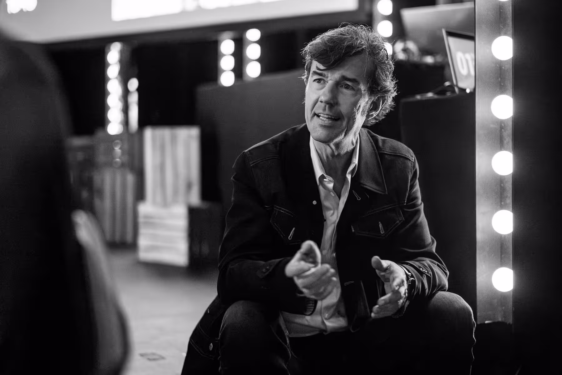 Photo of Stefan Sagmeister taken at beyond tellerrand in Düsseldorf 2024 by Florian Ziegler