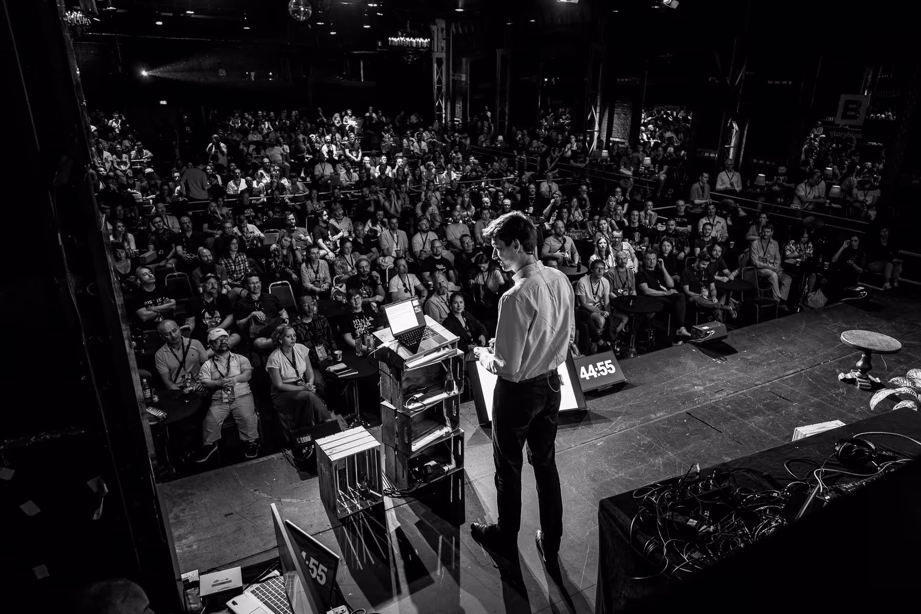 Photo of Ferdinand Ulrich taken at beyond tellerrand in Düsseldorf 2024 by Florian Ziegler
