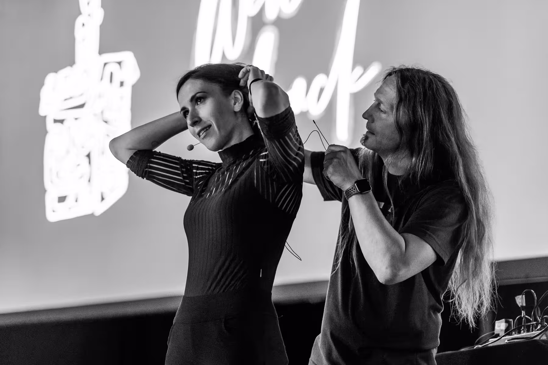 Photo of Natalya Shelburne taken at beyond tellerrand in Düsseldorf 2024 by Florian Ziegler