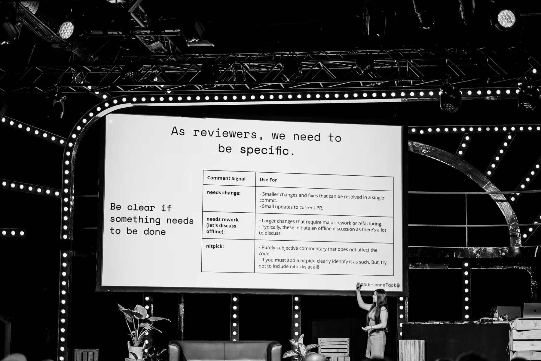 Photo of Adrienne Tacke taken at beyond tellerrand in Düsseldorf 2024 by Florian Ziegler