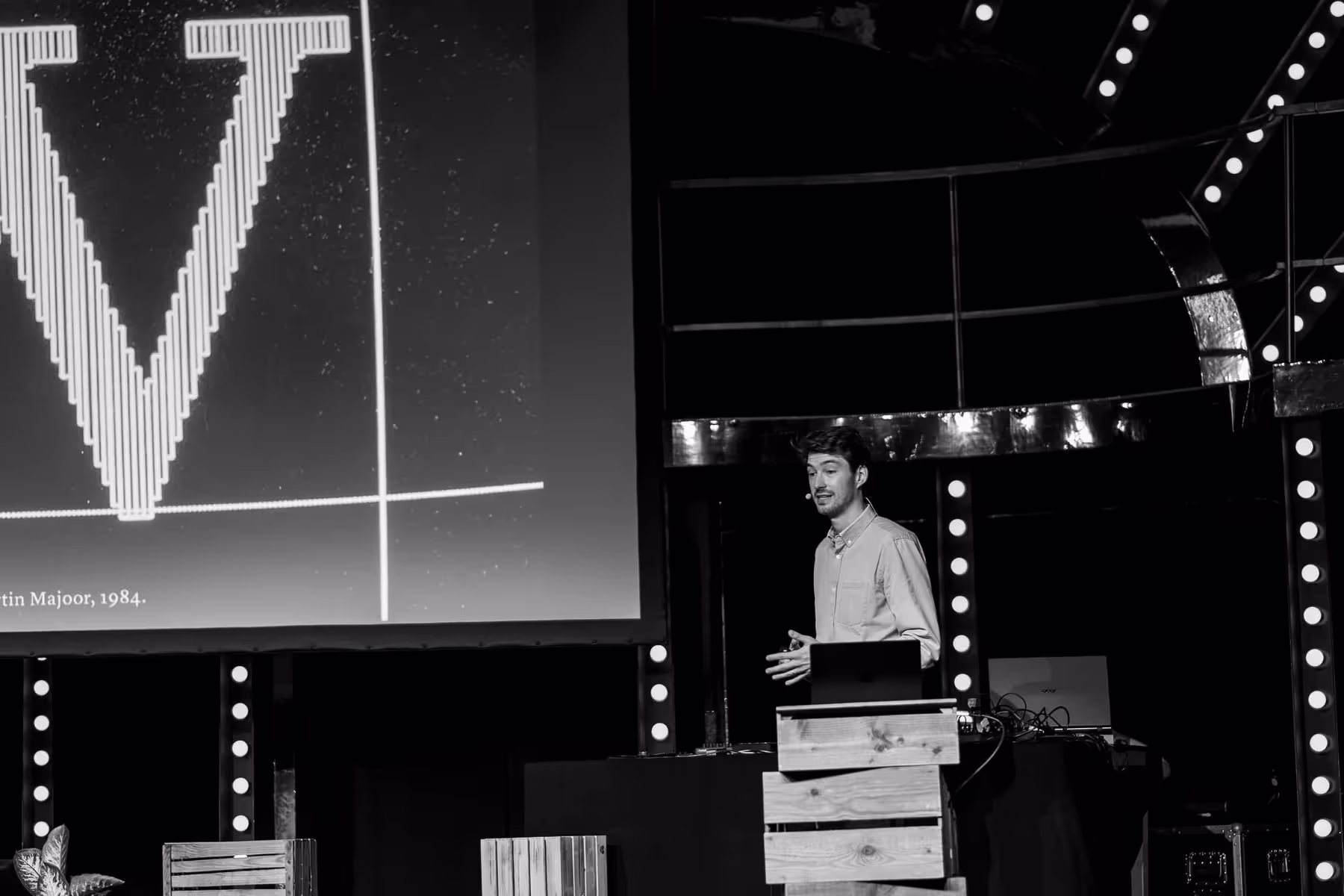 Photo of Ferdinand Ulrich taken at beyond tellerrand in Düsseldorf 2024 by Florian Ziegler