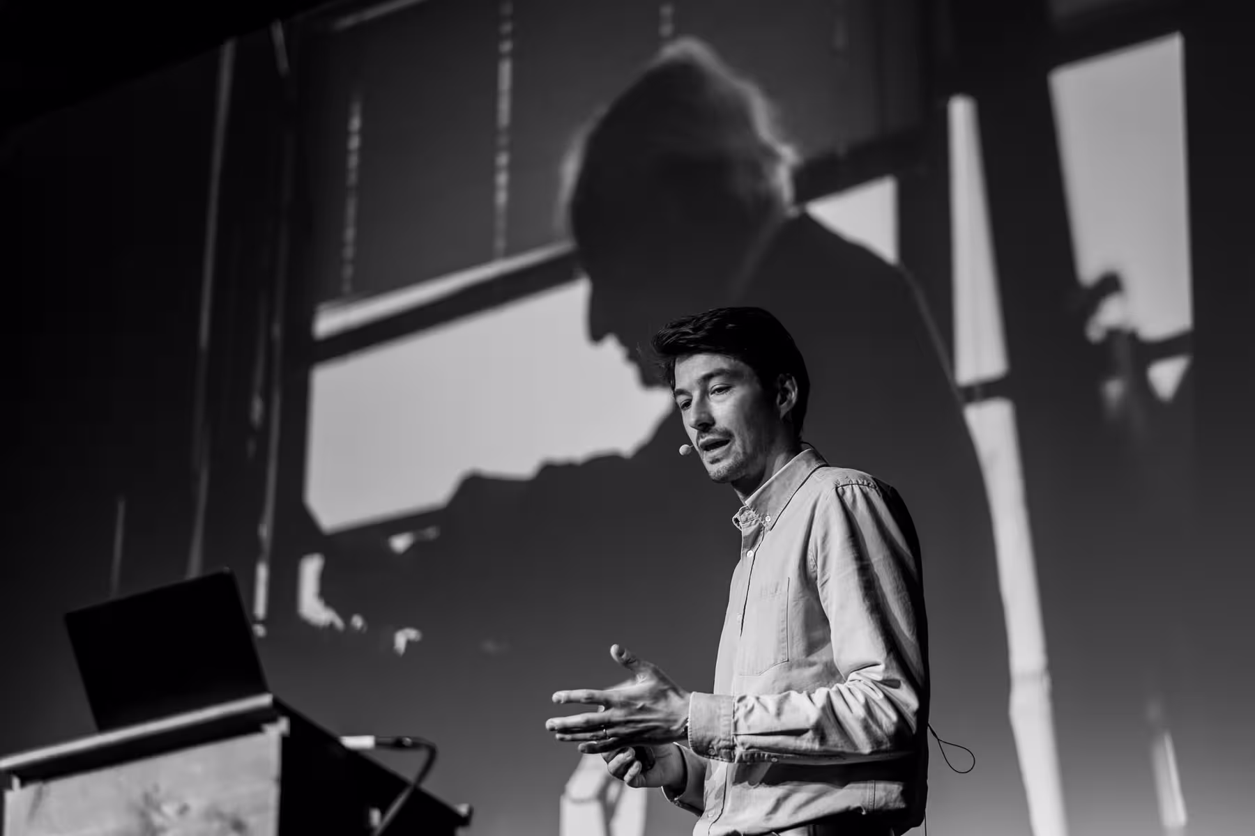 Photo of Ferdinand Ulrich taken at beyond tellerrand in Düsseldorf 2024 by Florian Ziegler
