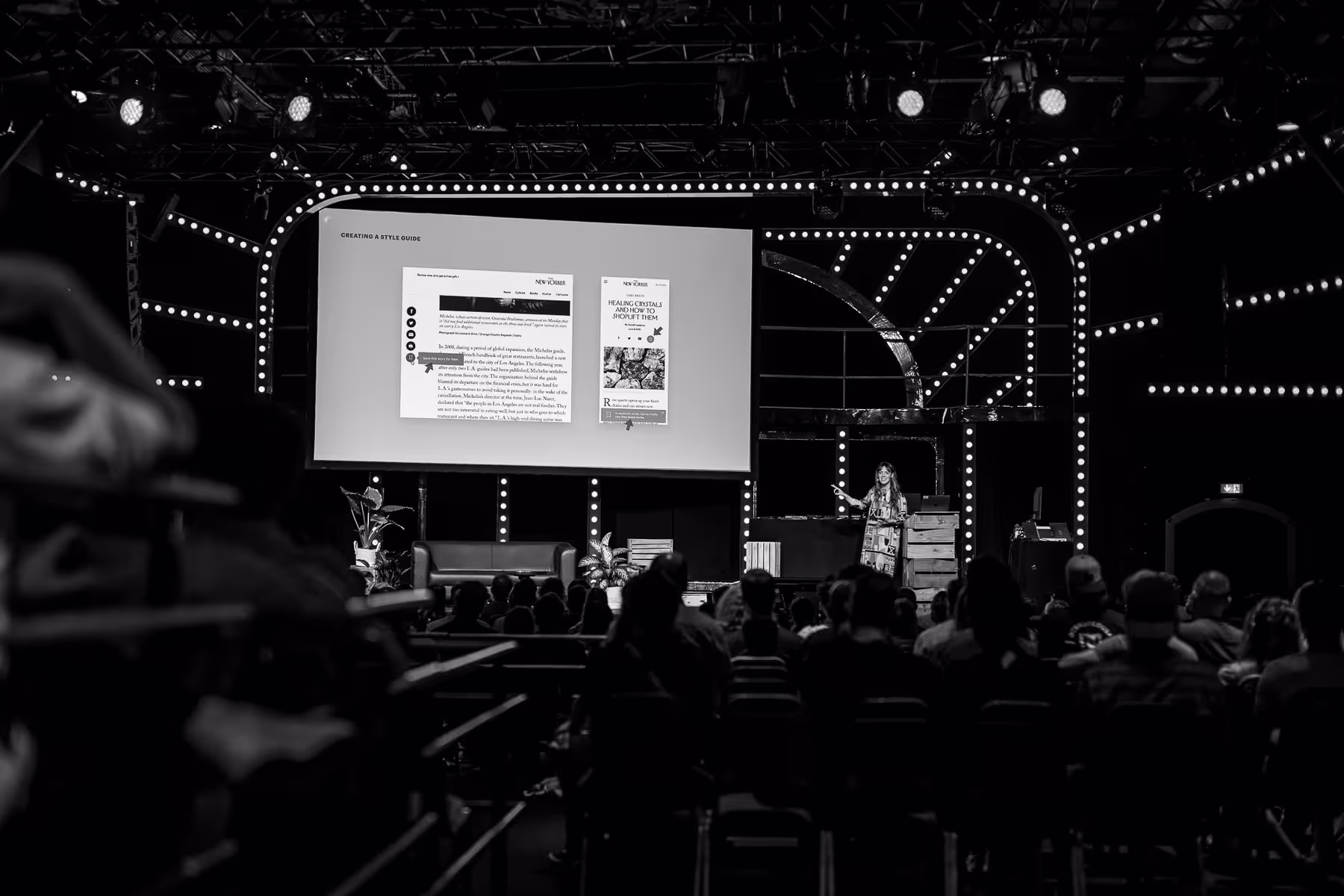 Photo of Sophie Tahran taken at beyond tellerrand in Düsseldorf 2024 by Florian Ziegler