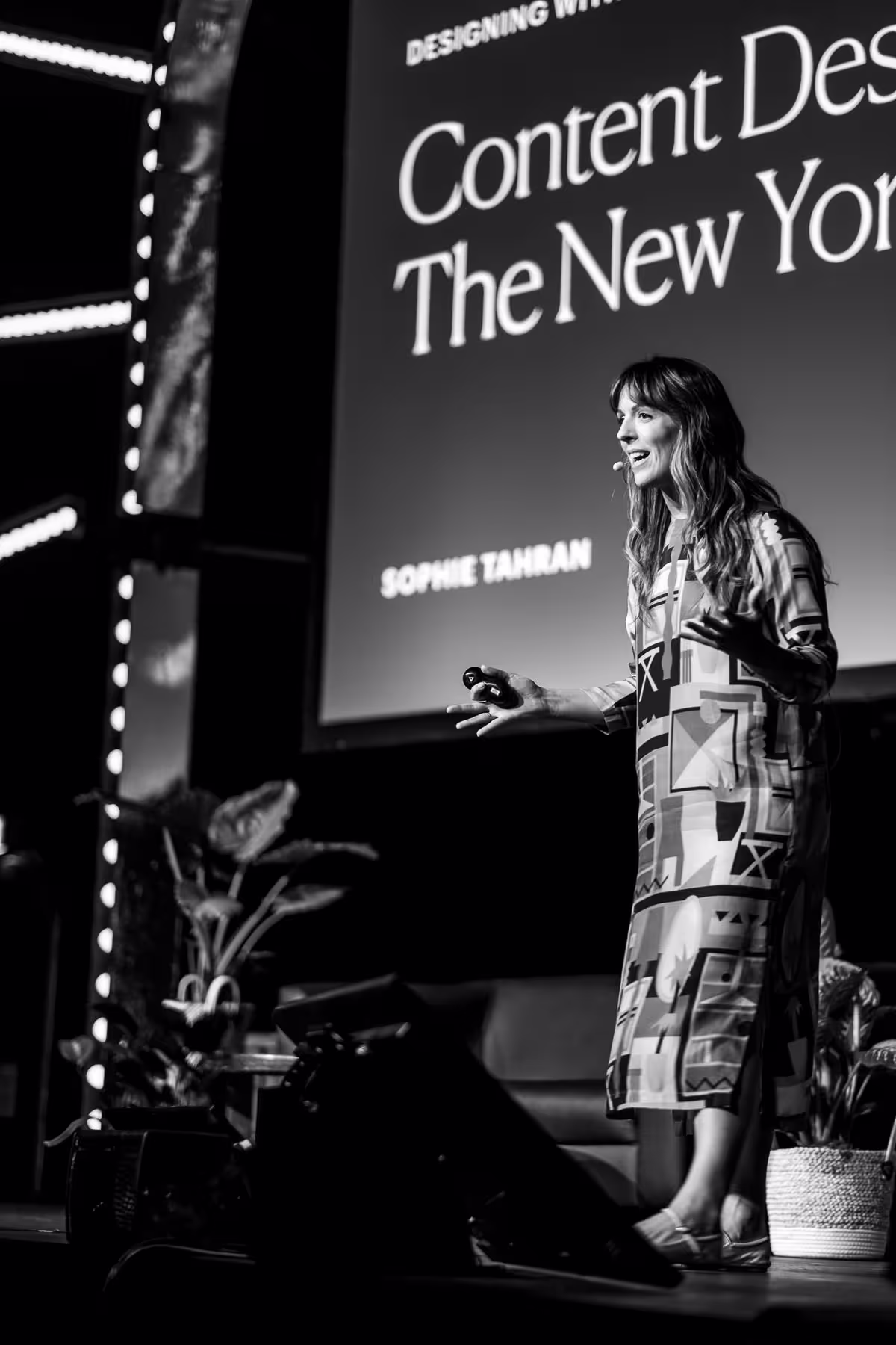 Photo of Sophie Tahran taken at beyond tellerrand in Düsseldorf 2024 by Florian Ziegler