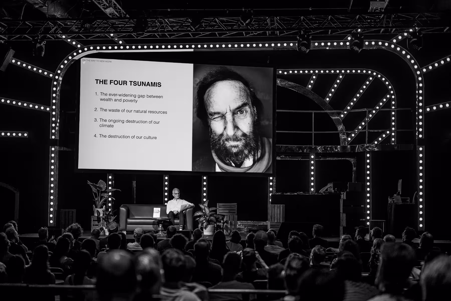 Photo of Michael Trautmann taken at beyond tellerrand in Düsseldorf 2024 by Florian Ziegler