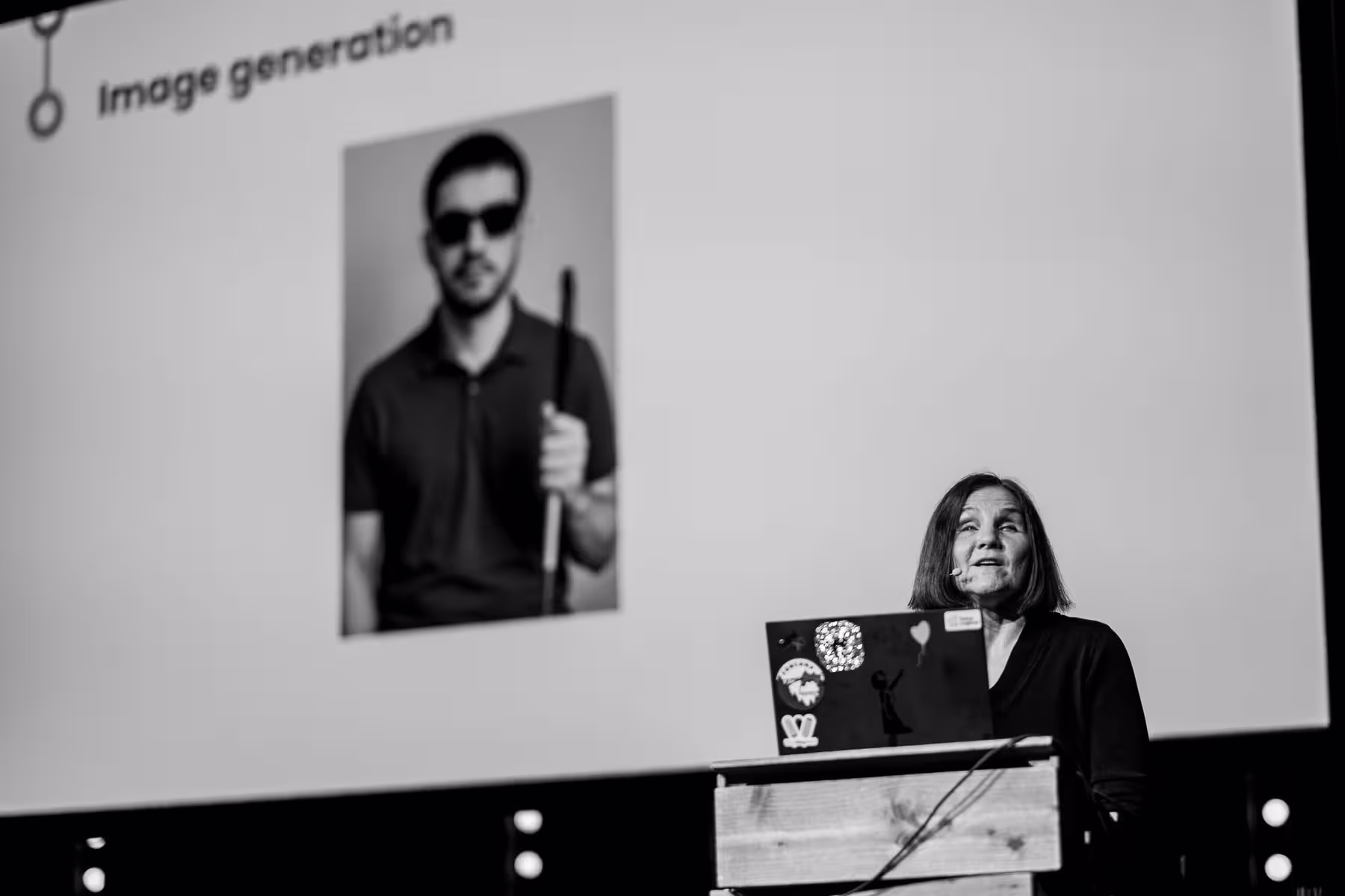 Photo of Léonie Watson taken at beyond tellerrand in Düsseldorf 2025 by Florian Ziegler