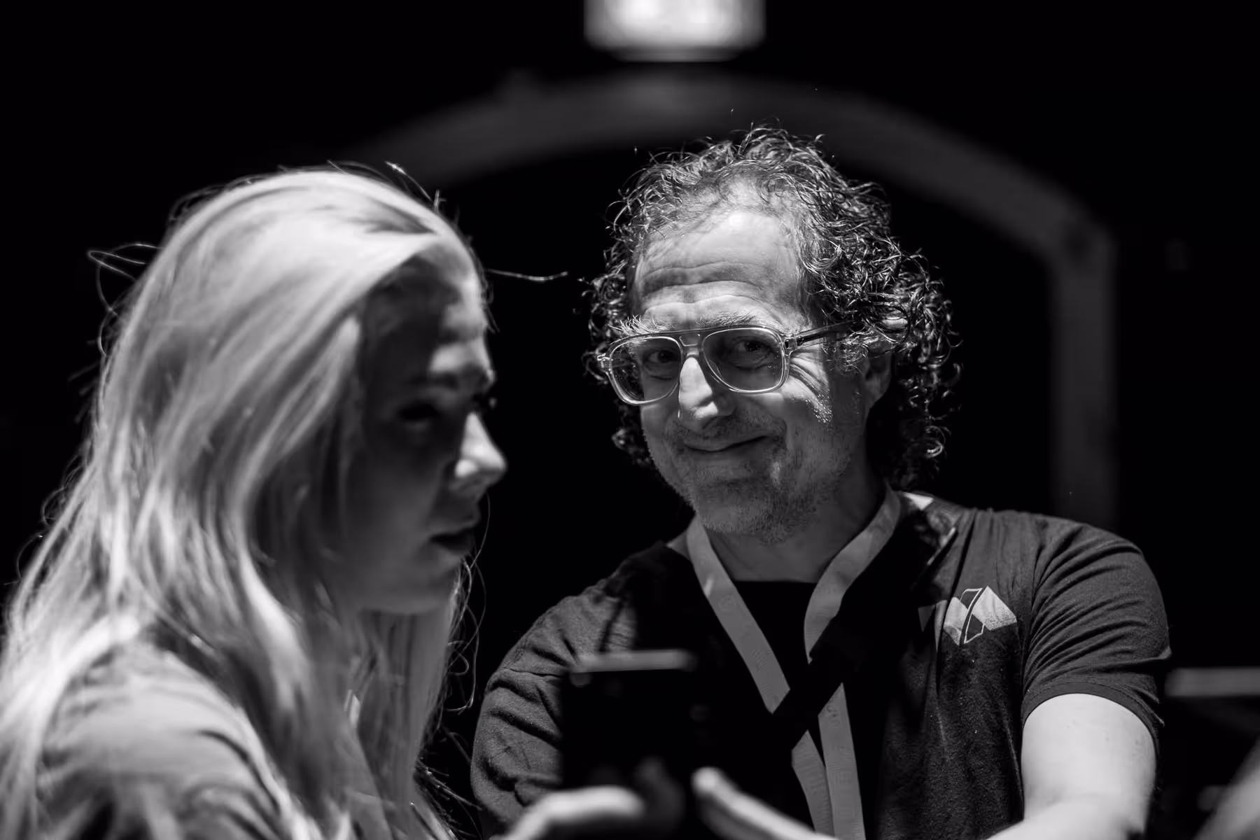 Photo of Tantek Çelik taken at beyond tellerrand in Düsseldorf 2025 by Florian Ziegler