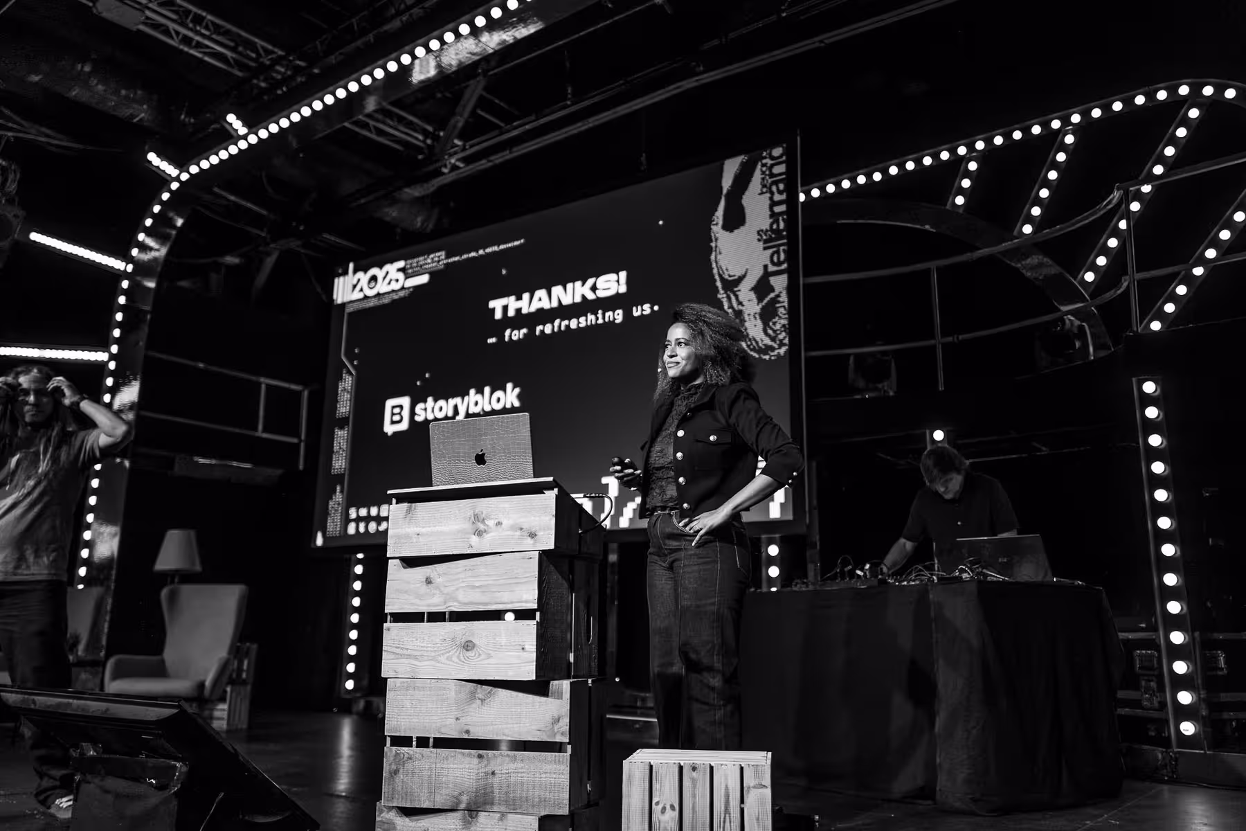 Photo of Sharon Steed taken at beyond tellerrand in Düsseldorf 2025 by Florian Ziegler