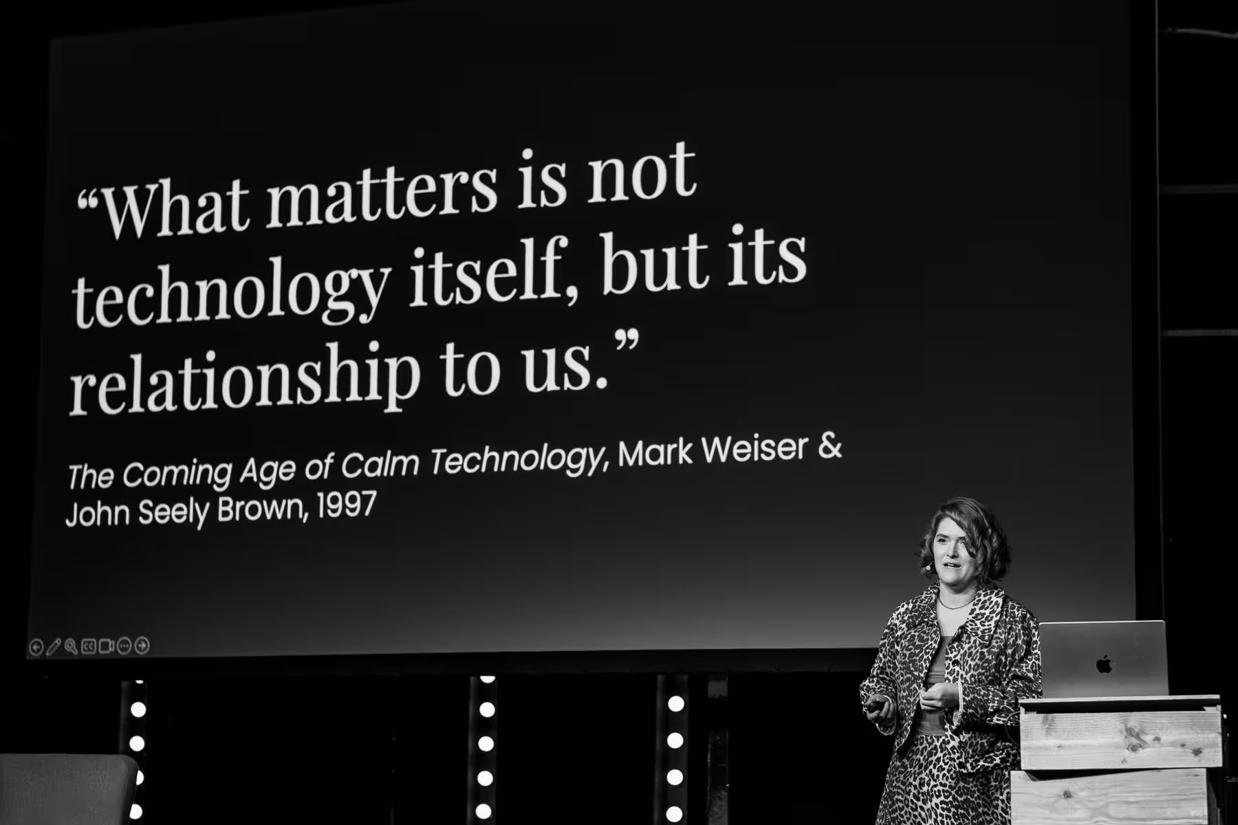 Photo of Amber Case taken at beyond tellerrand in Düsseldorf 2025 by Florian Ziegler