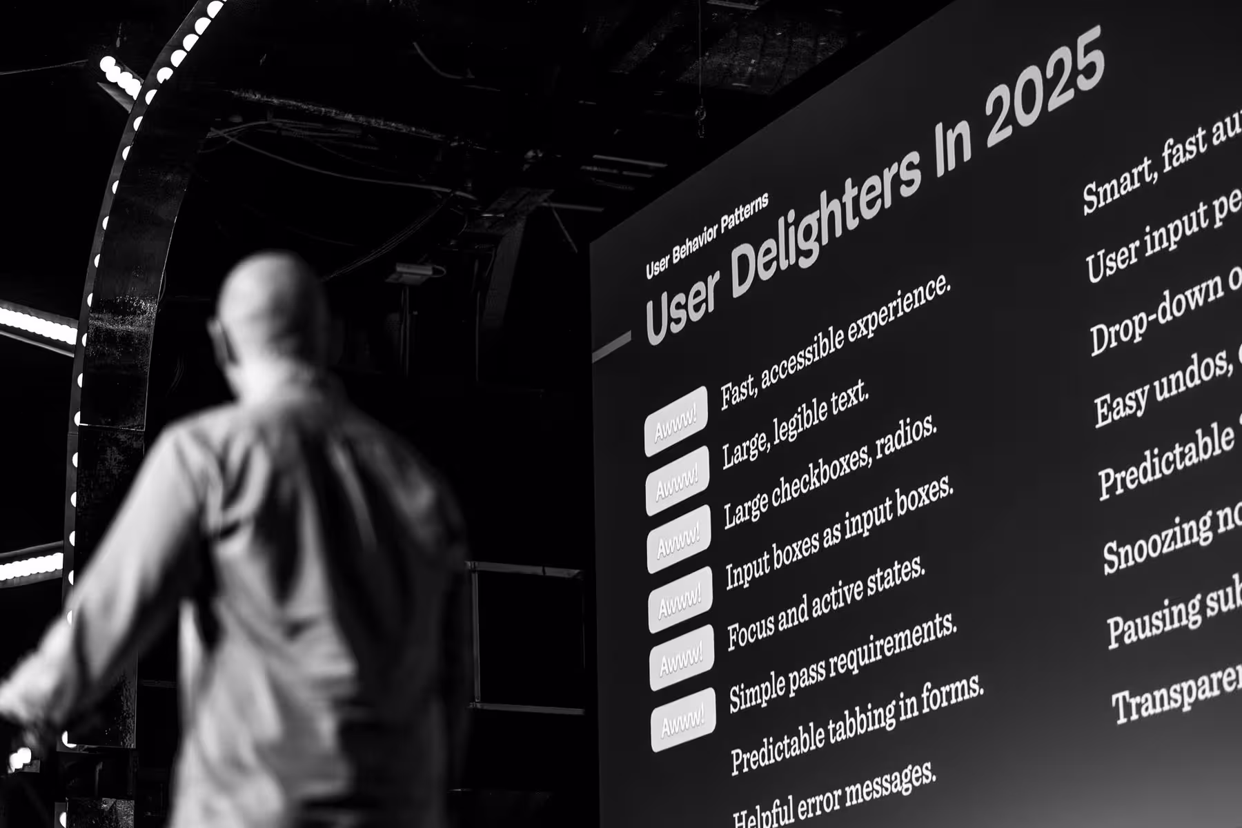 Photo of Vitaly Friedman taken at beyond tellerrand in Düsseldorf 2025 by Florian Ziegler