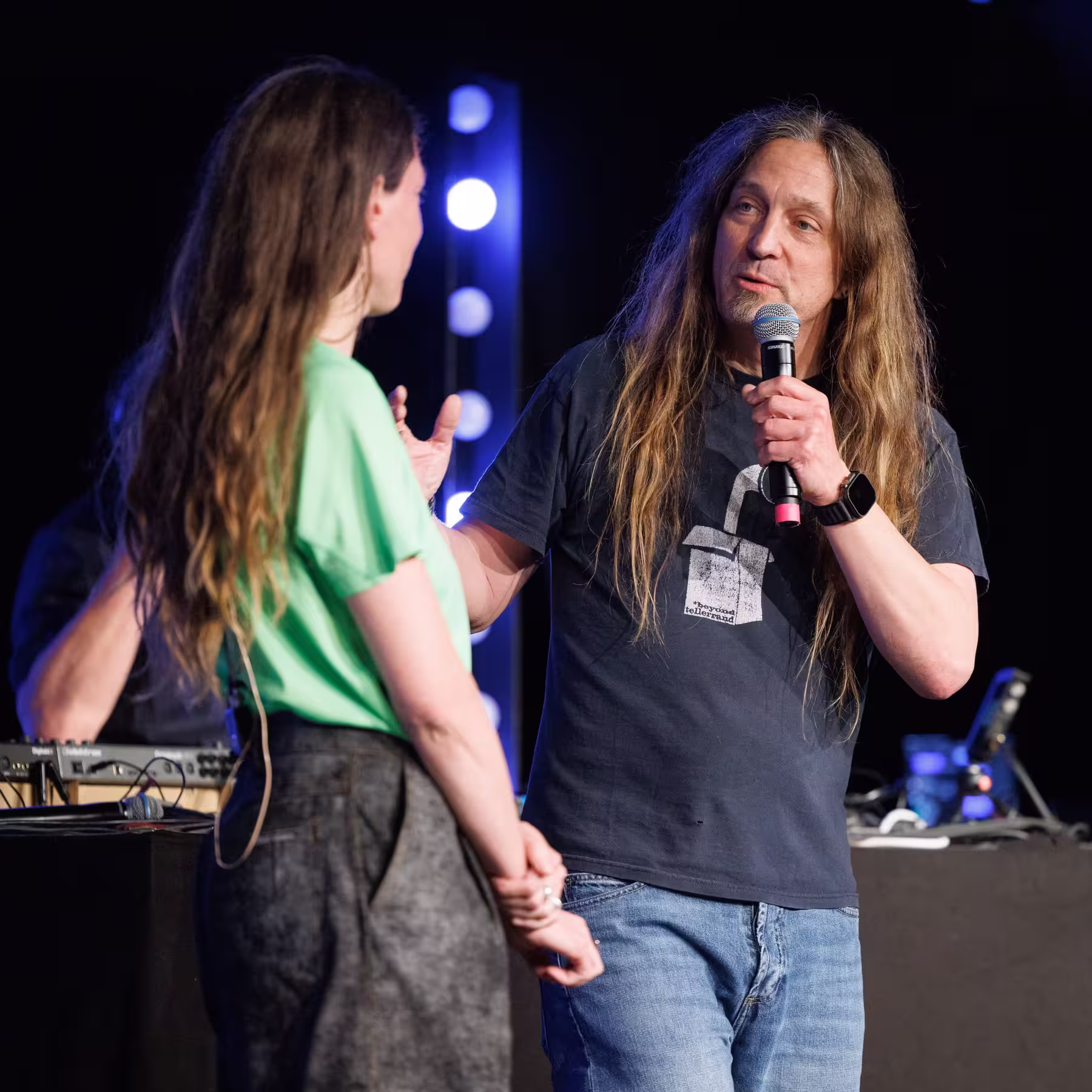Photo of Marjan van Aubel taken at beyond tellerrand in Düsseldorf 2026 by Martin Kraft
