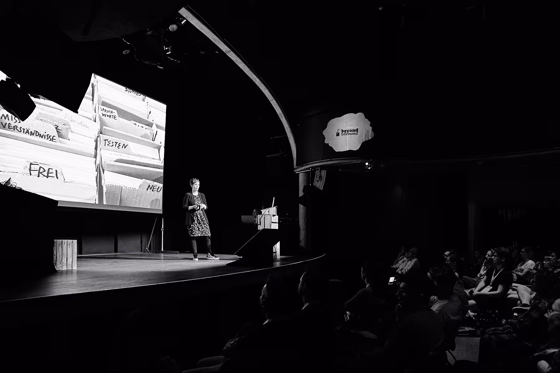 Photo of Doro Ottermann taken at beyond tellerrand in Hamburg 2022 by Norman Posselt