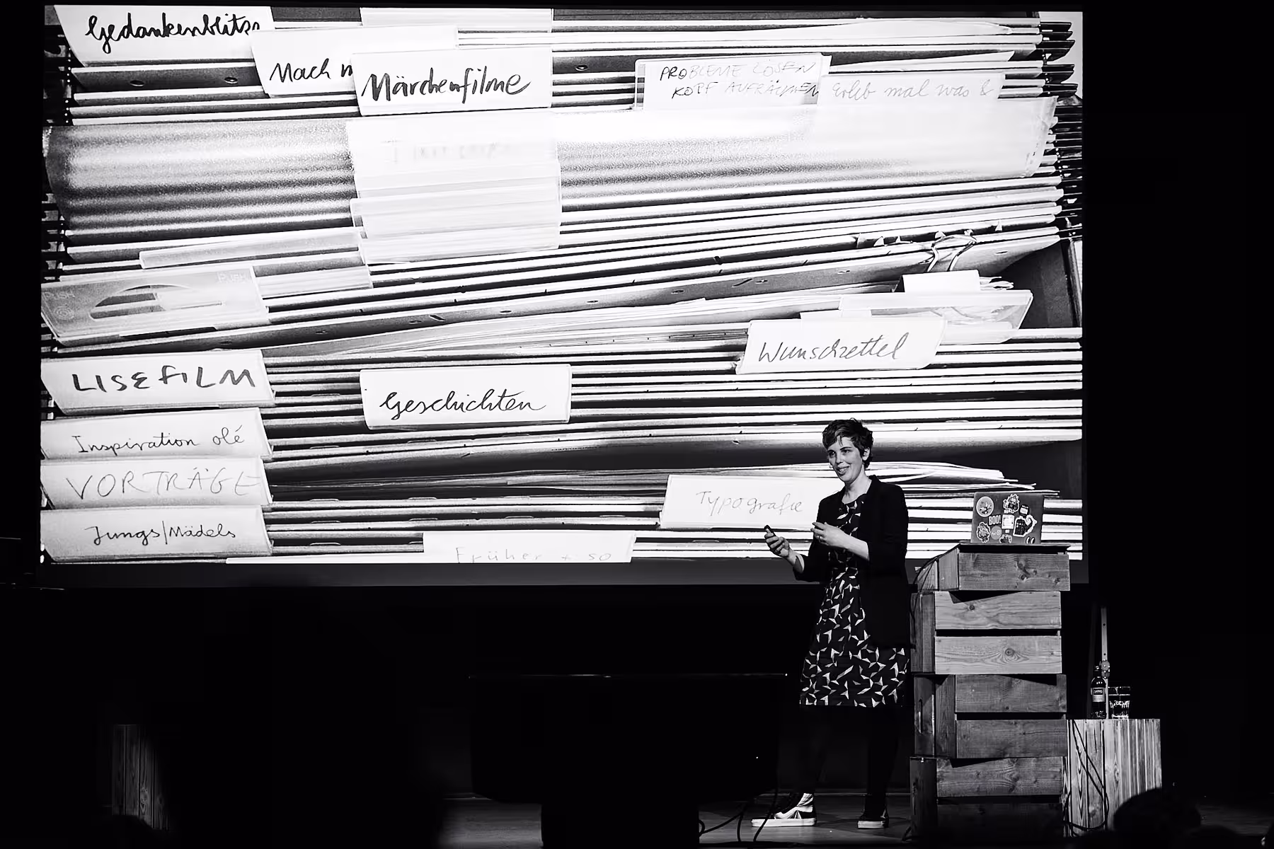 Photo of Doro Ottermann taken at beyond tellerrand in Hamburg 2022 by Norman Posselt