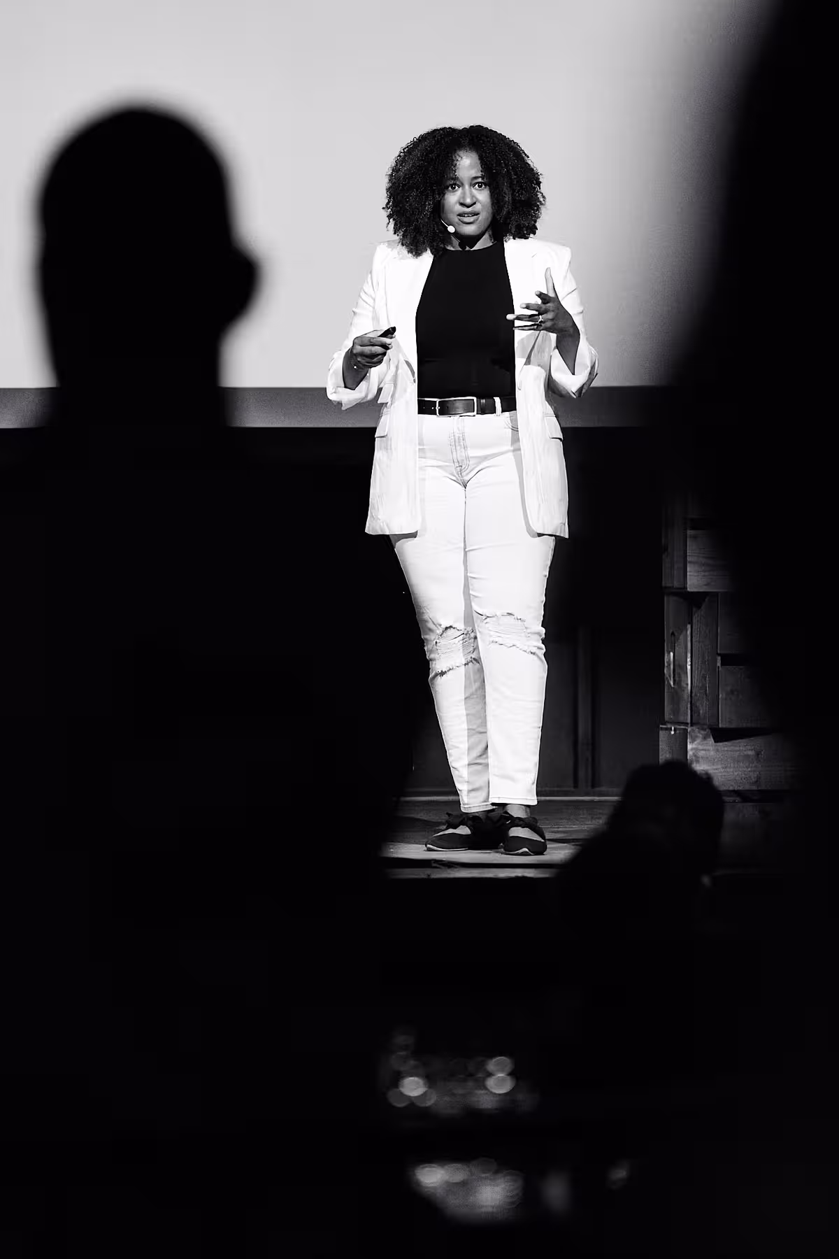 Photo of Sharon Steed taken at beyond tellerrand in Hamburg 2022 by Norman Posselt