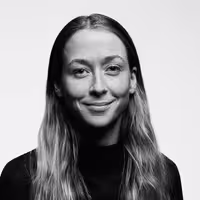 A photo with a portrait of Anna Ginsburg